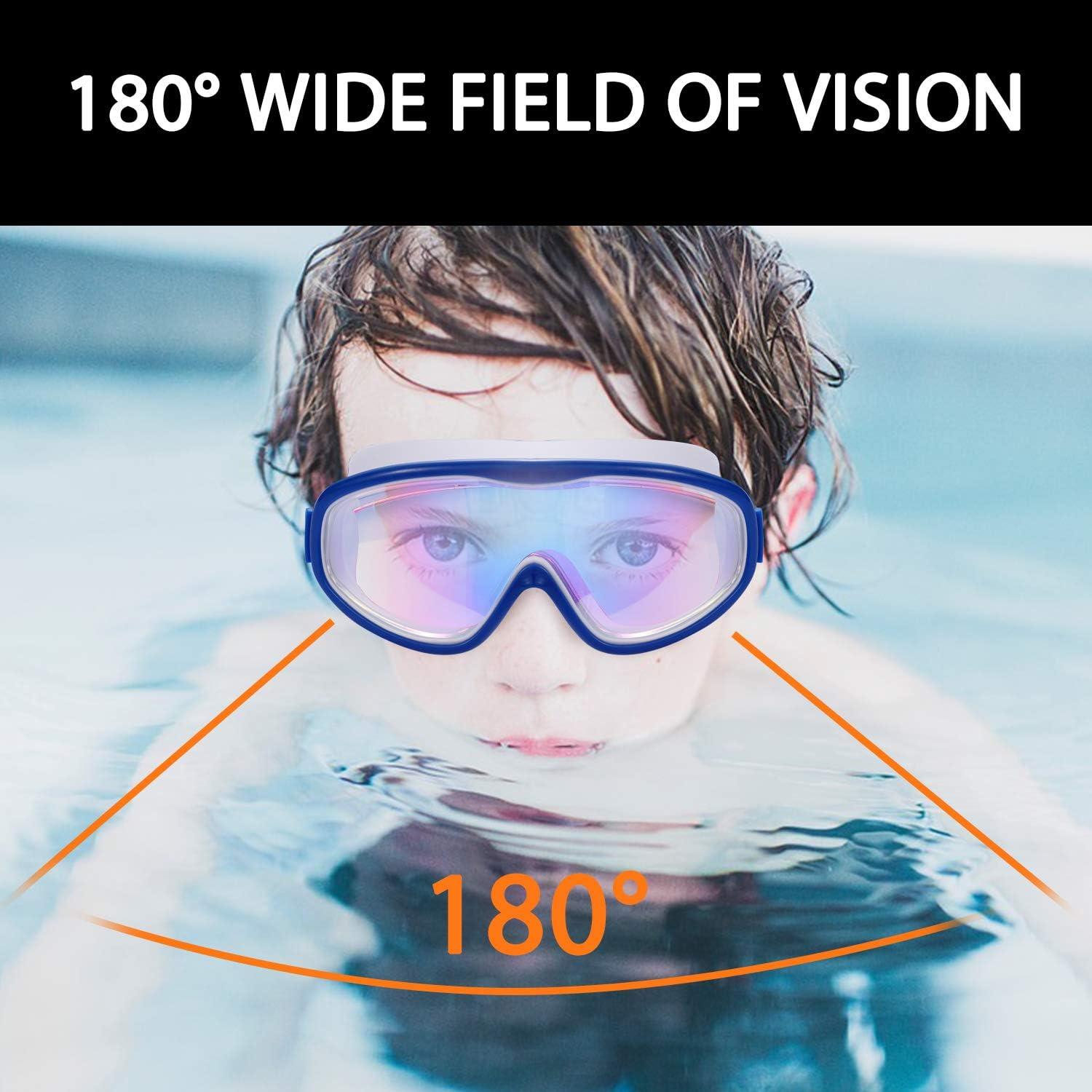 Paquete de 2 Gafas de Natación Young4us para Niños 3-15 Años