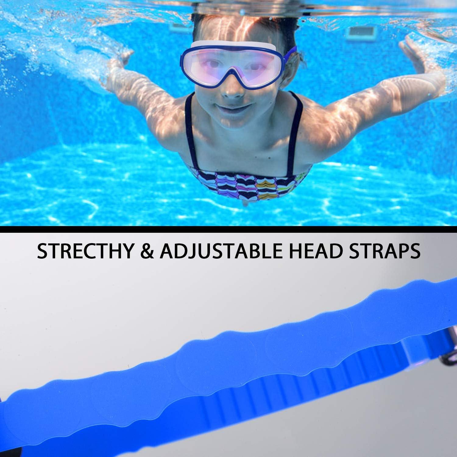 Paquete de 2 Gafas de Natación Young4us para Niños 3-15 Años