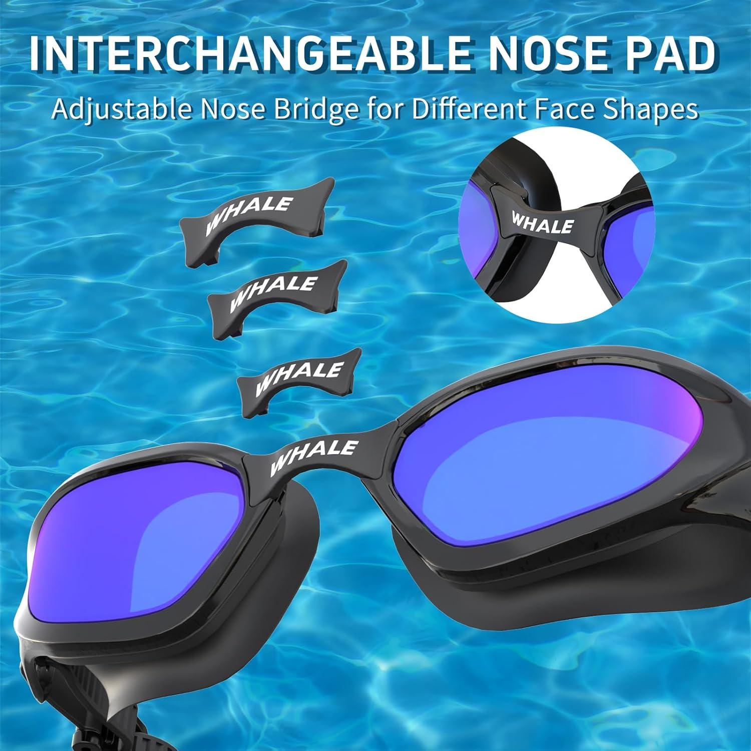 Gafas de natación Whale polarizadas UV400 antiempañante