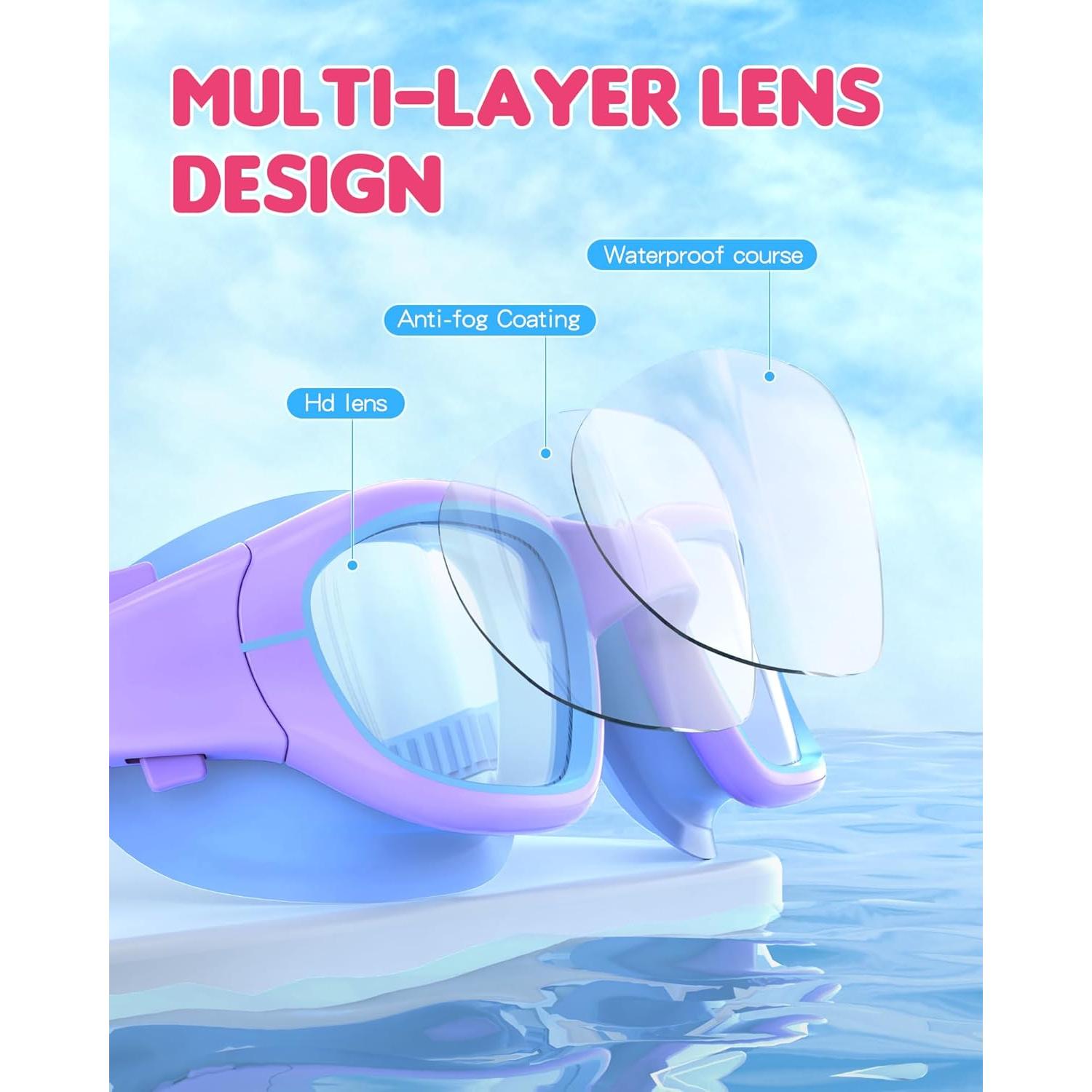 Gafas de natación para niños Zeligerstar UV y anti-vaho