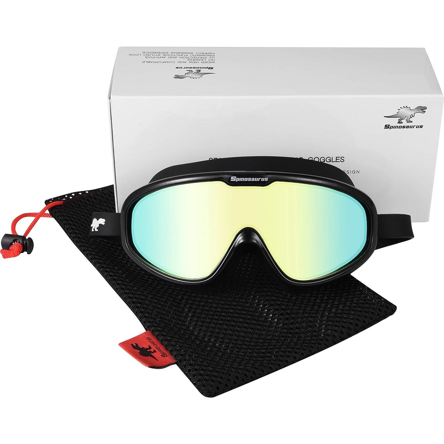 Gafas de Natación Spinosaurus Anti UV y Antiniebla para Adultos