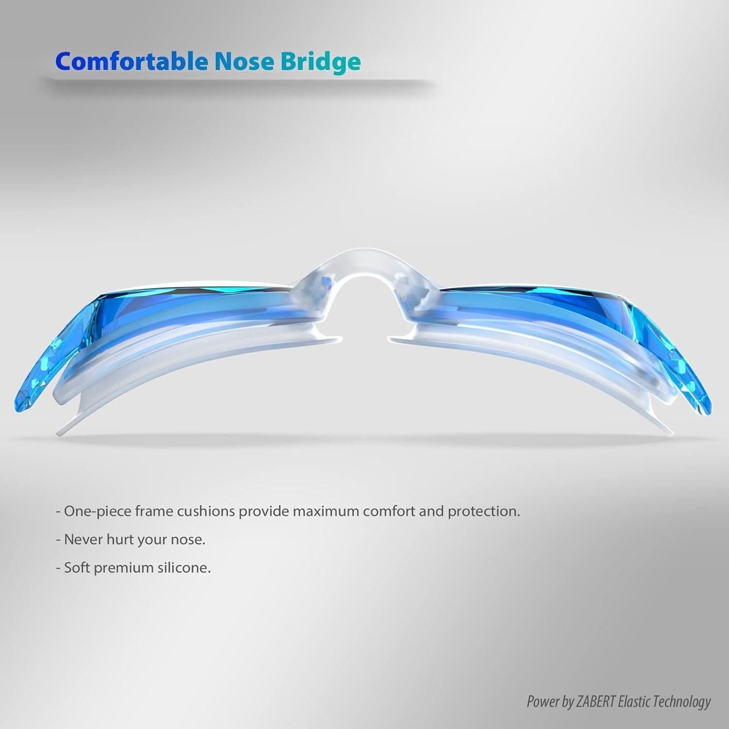 Paquete de 2 Gafas de Natación Unisex ZABERT con Protección UV