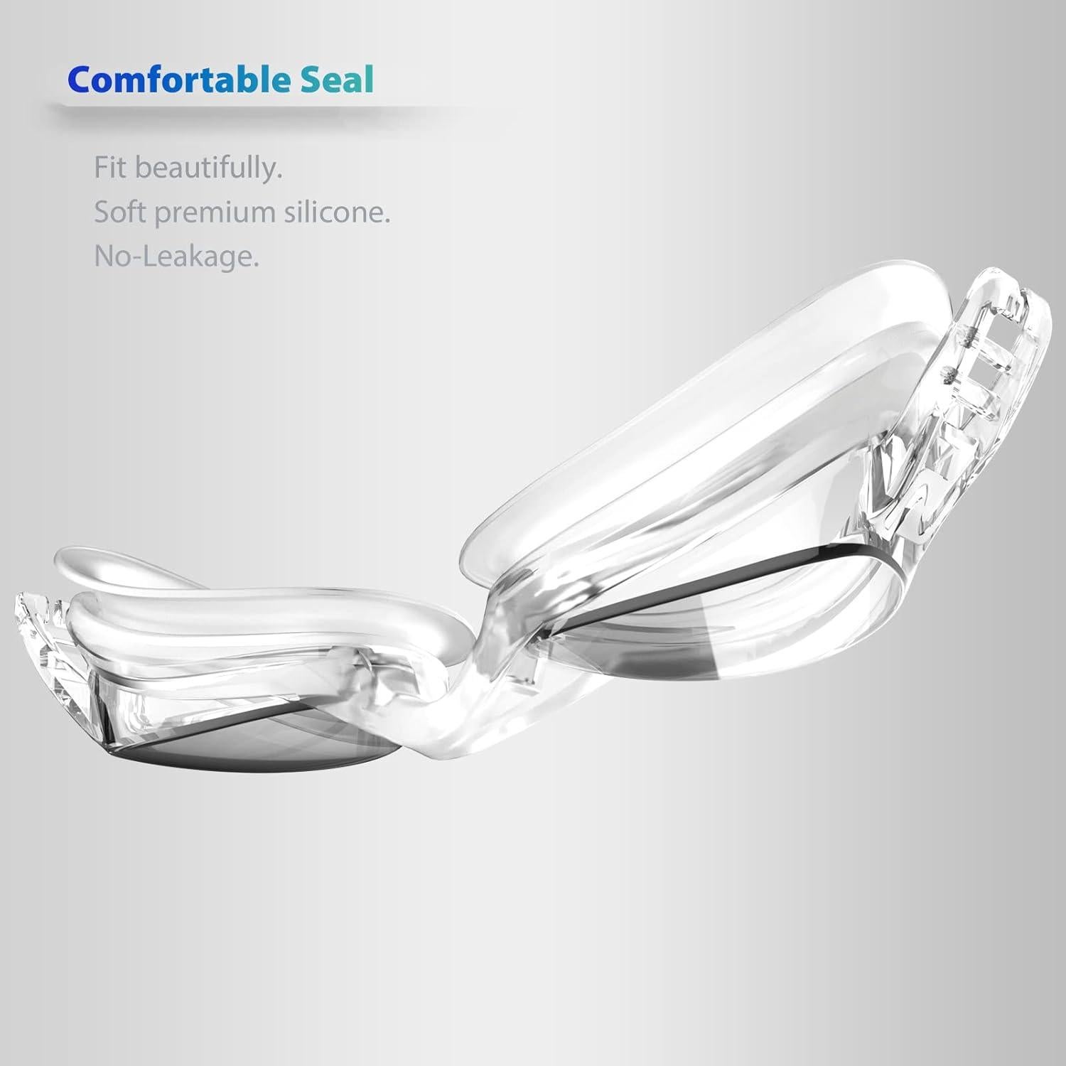 Paquete de 2 Gafas de Natación Unisex ZABERT con Protección UV