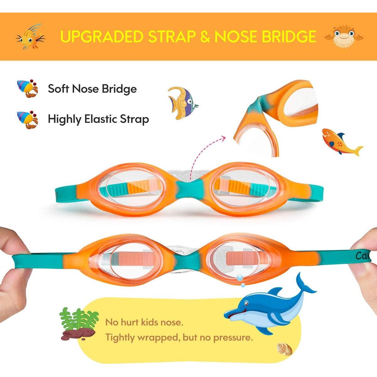 Gafas de natación para niños Careula - Silicona suave, UV