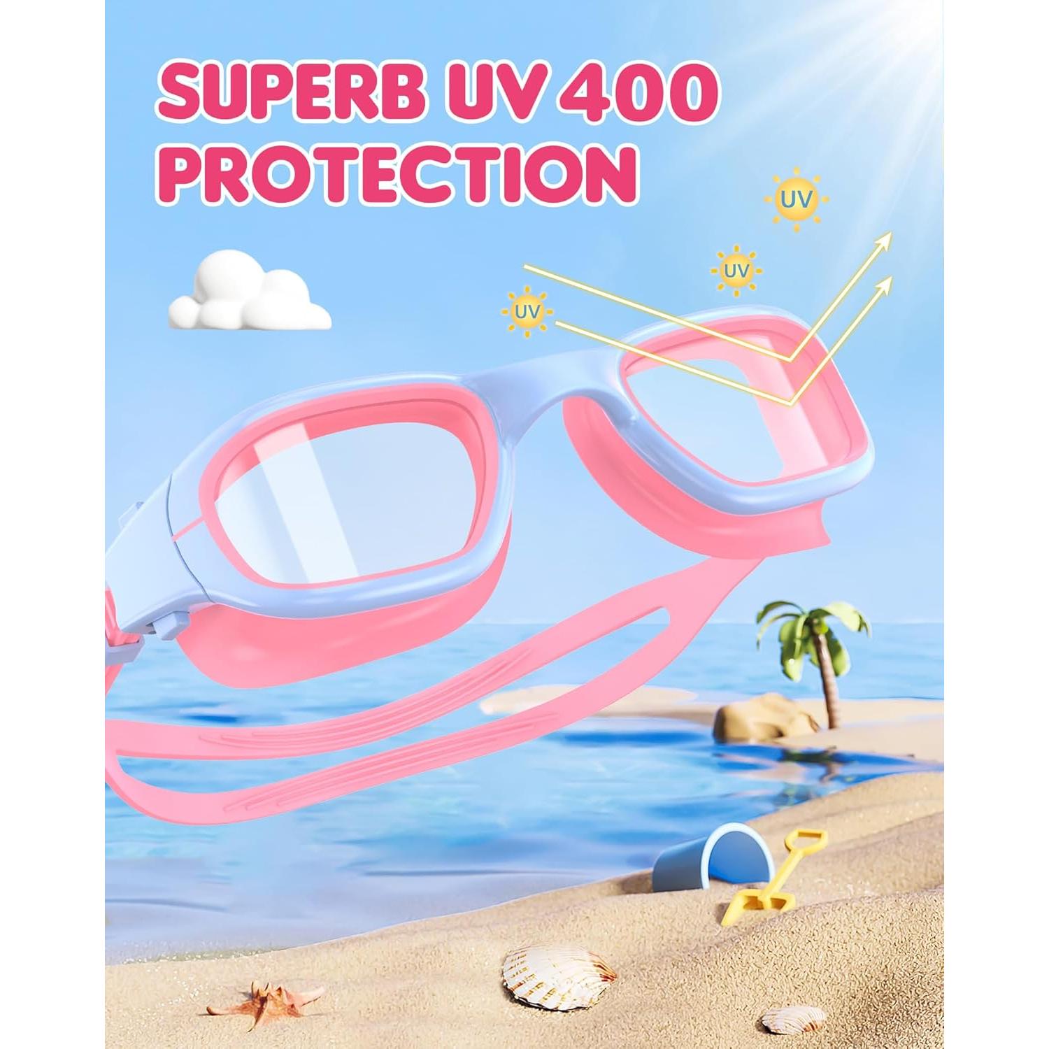 Gafas de natación para niños Zeligerstar 6-14 años UV anti-vaho