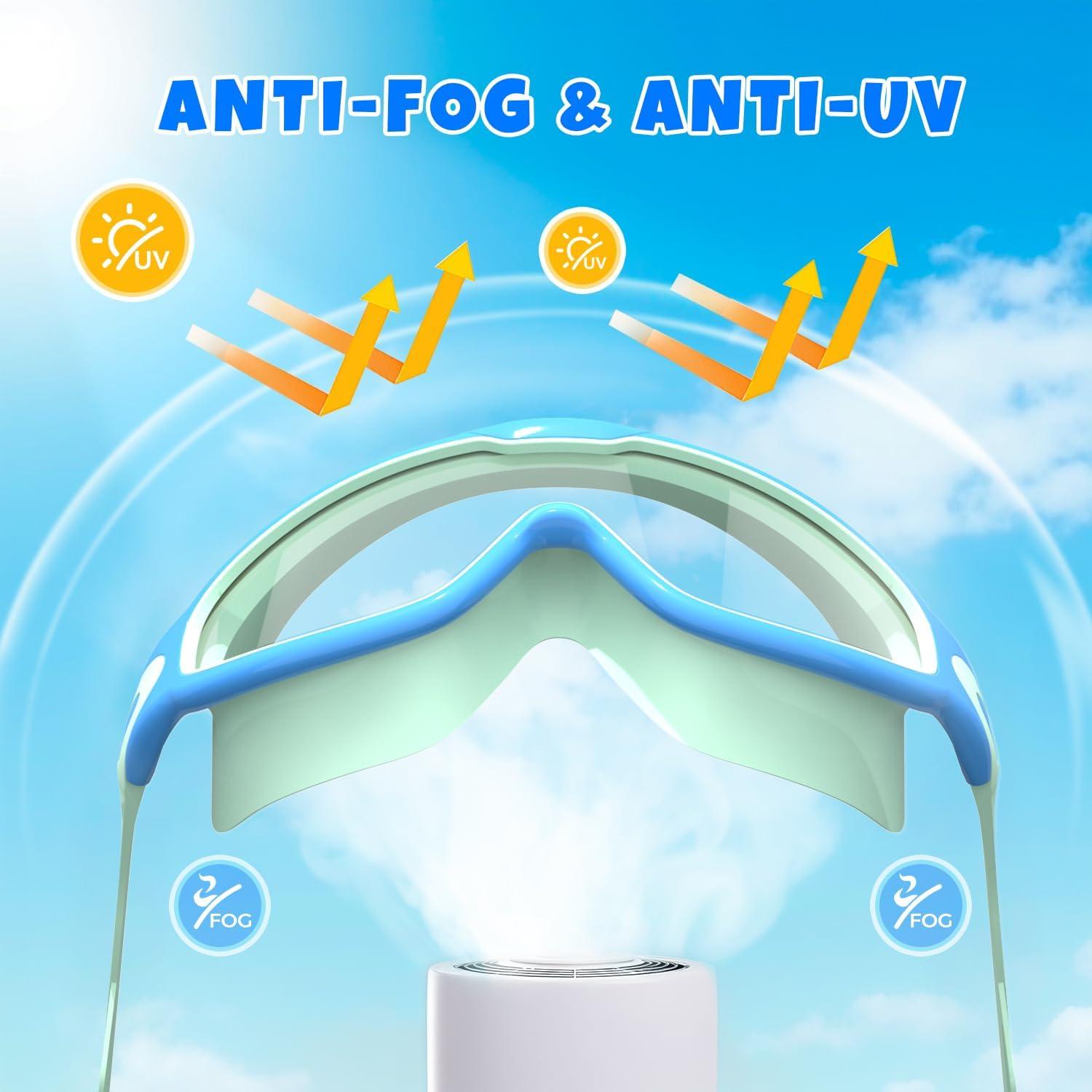 Gafas de Natación para Niños YLKJSWIM con Tapones y Anti-UV