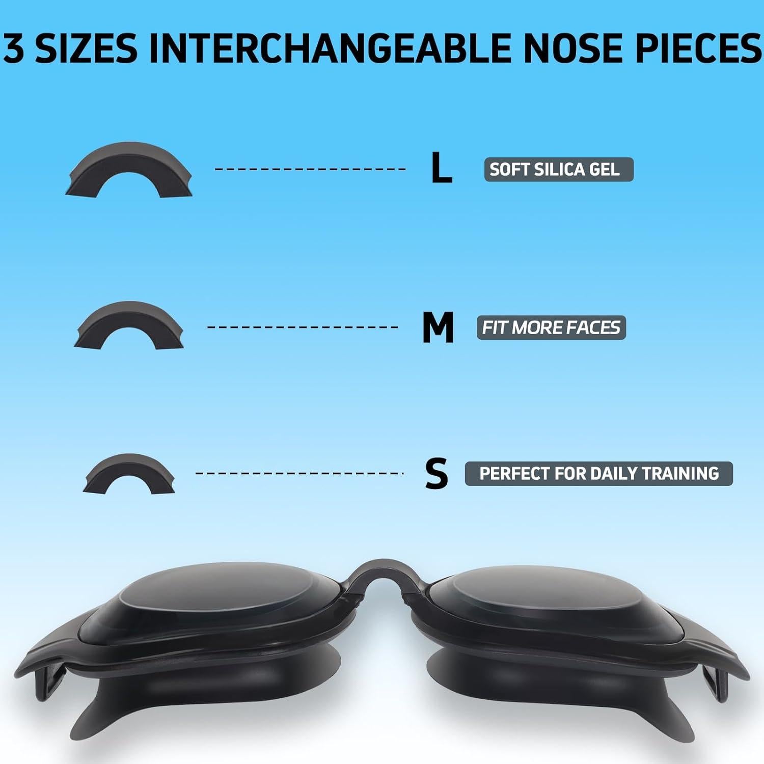 Gafas de natación iTOWE para adultos con protección UV y antiempañante