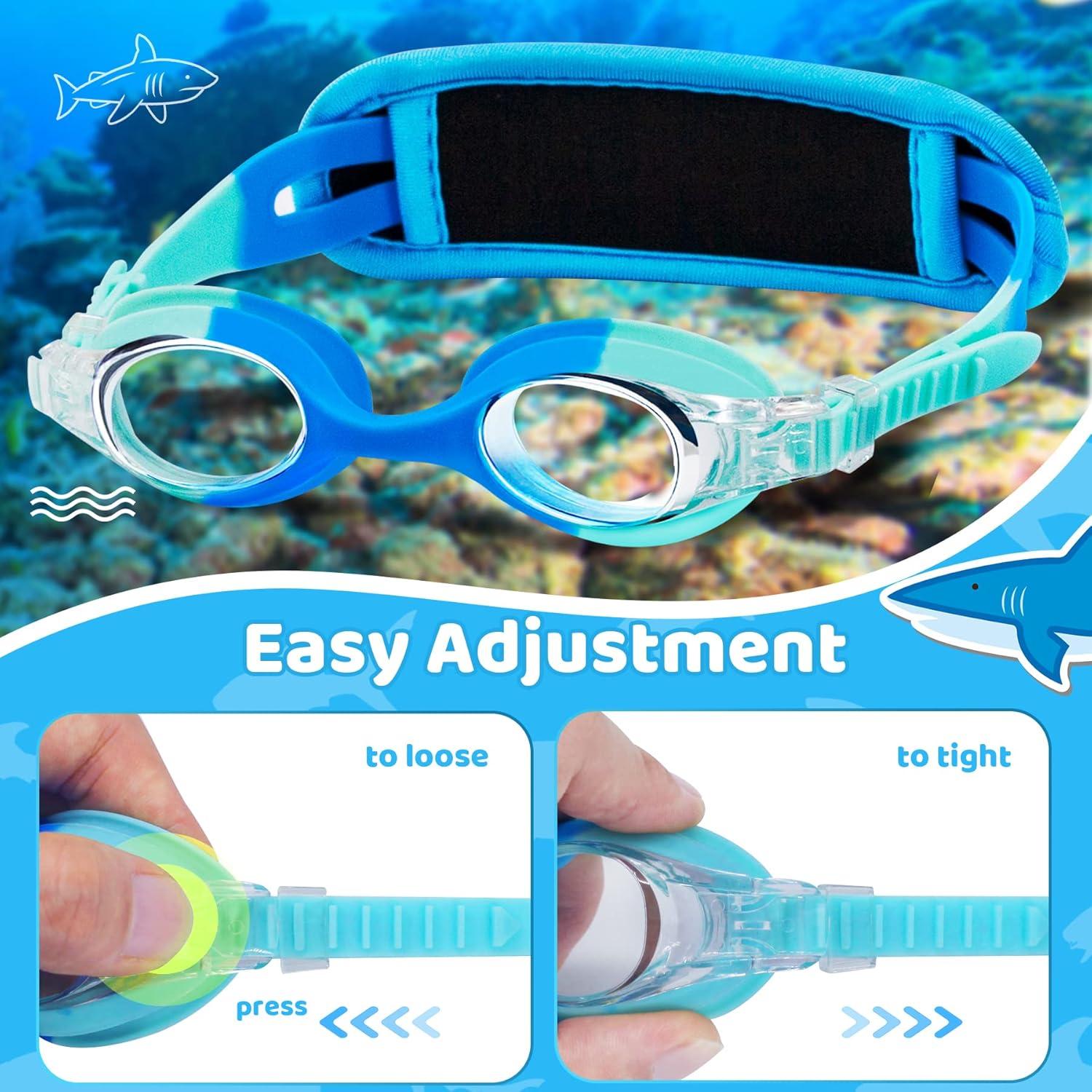 Gafas de natación Vvinca Kids anti-vaho y sin fugas