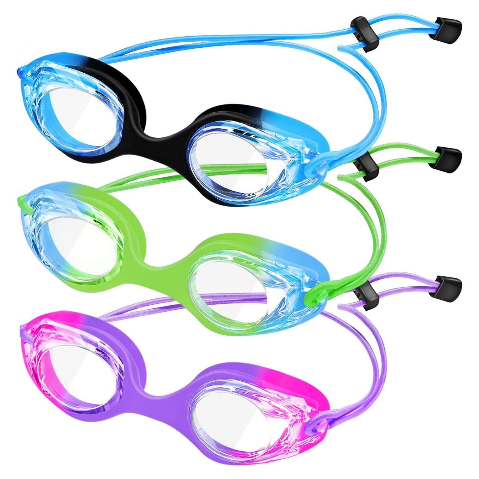 Gafas de natación XDX para niños - Paquete de 3, antiempañante