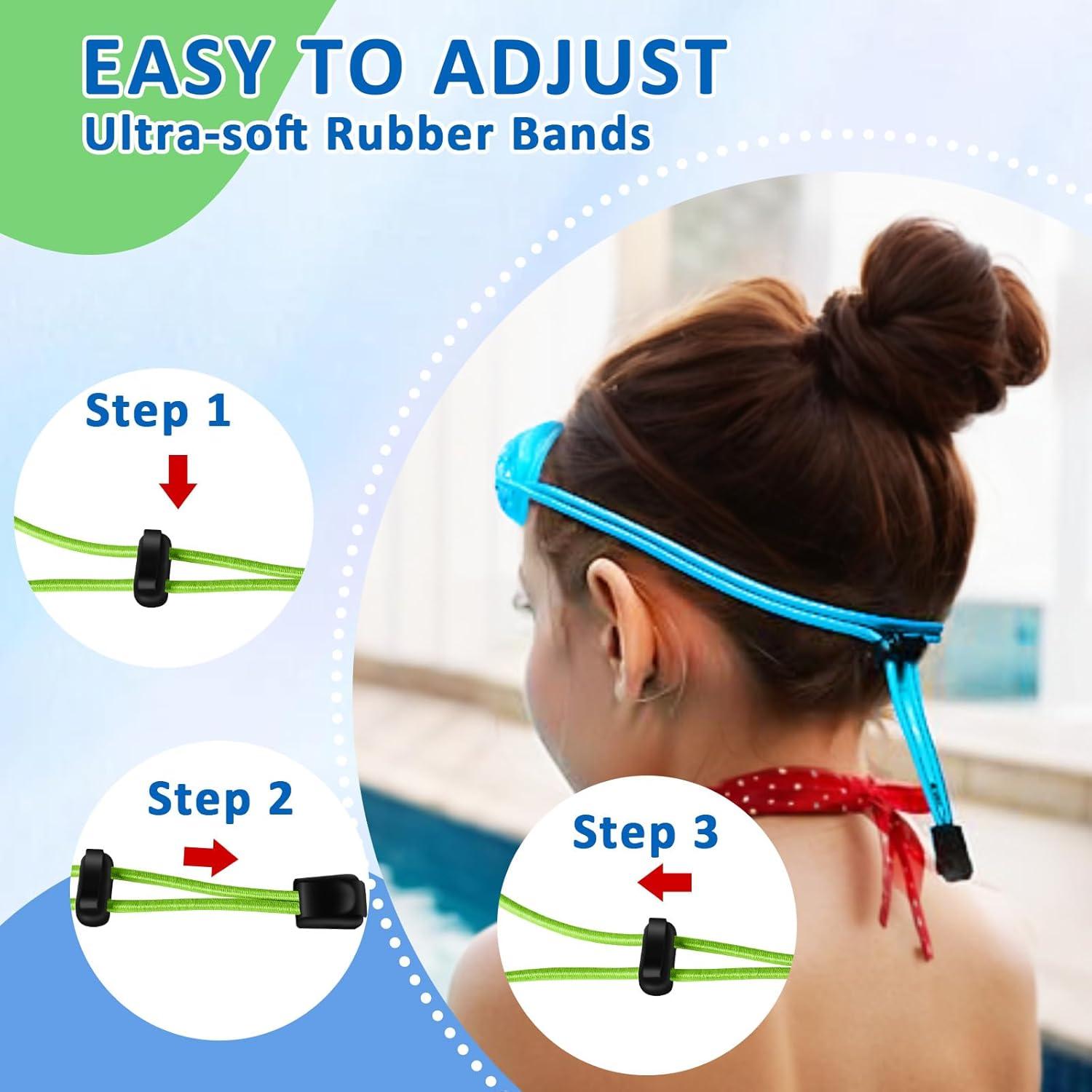 Gafas de natación XDX para niños - Paquete de 3, antiempañante