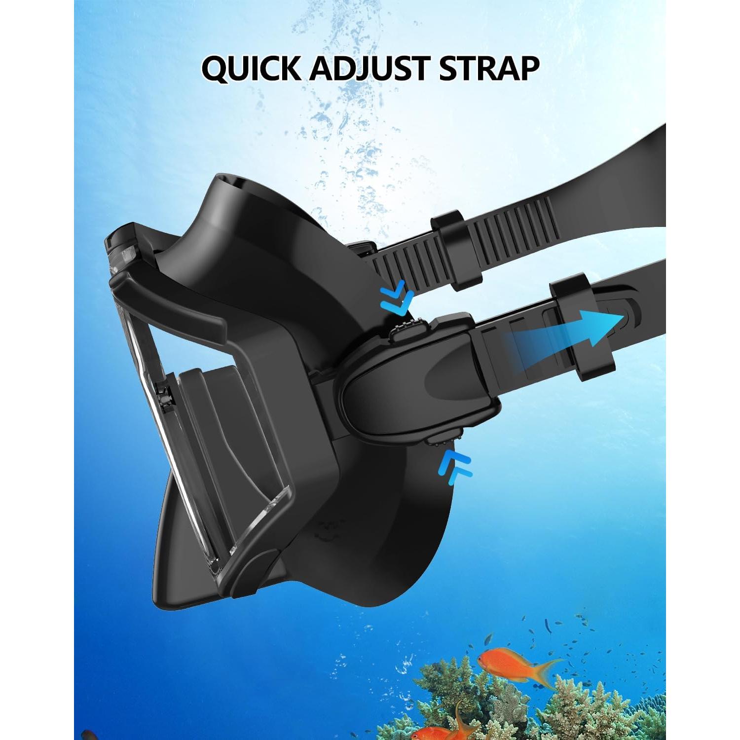 Gafas de natación WSTOO con 3 lentes HD y cubierta nasal