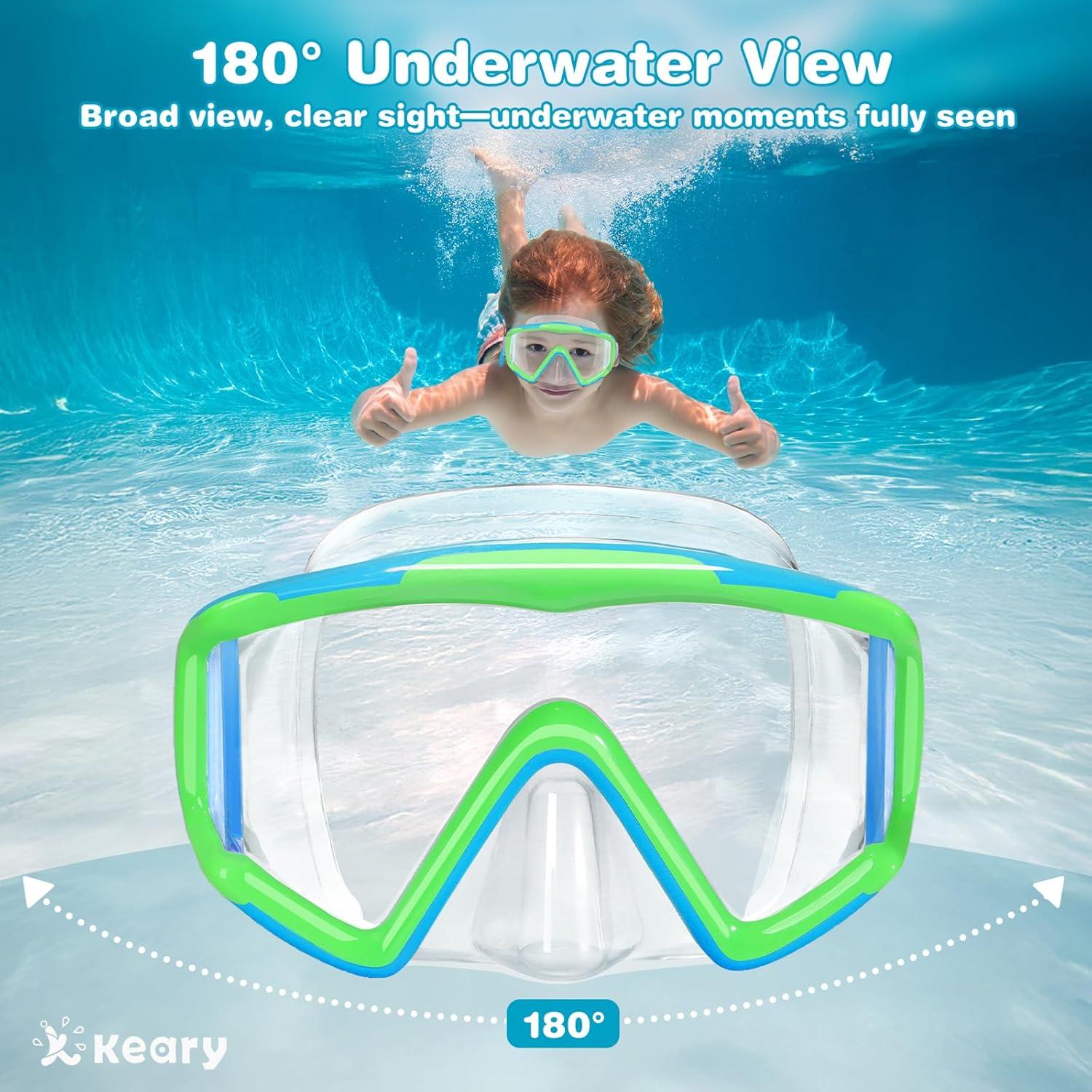 Gafas de Natación para Niños Keary 3 Ventanas Antiempañante