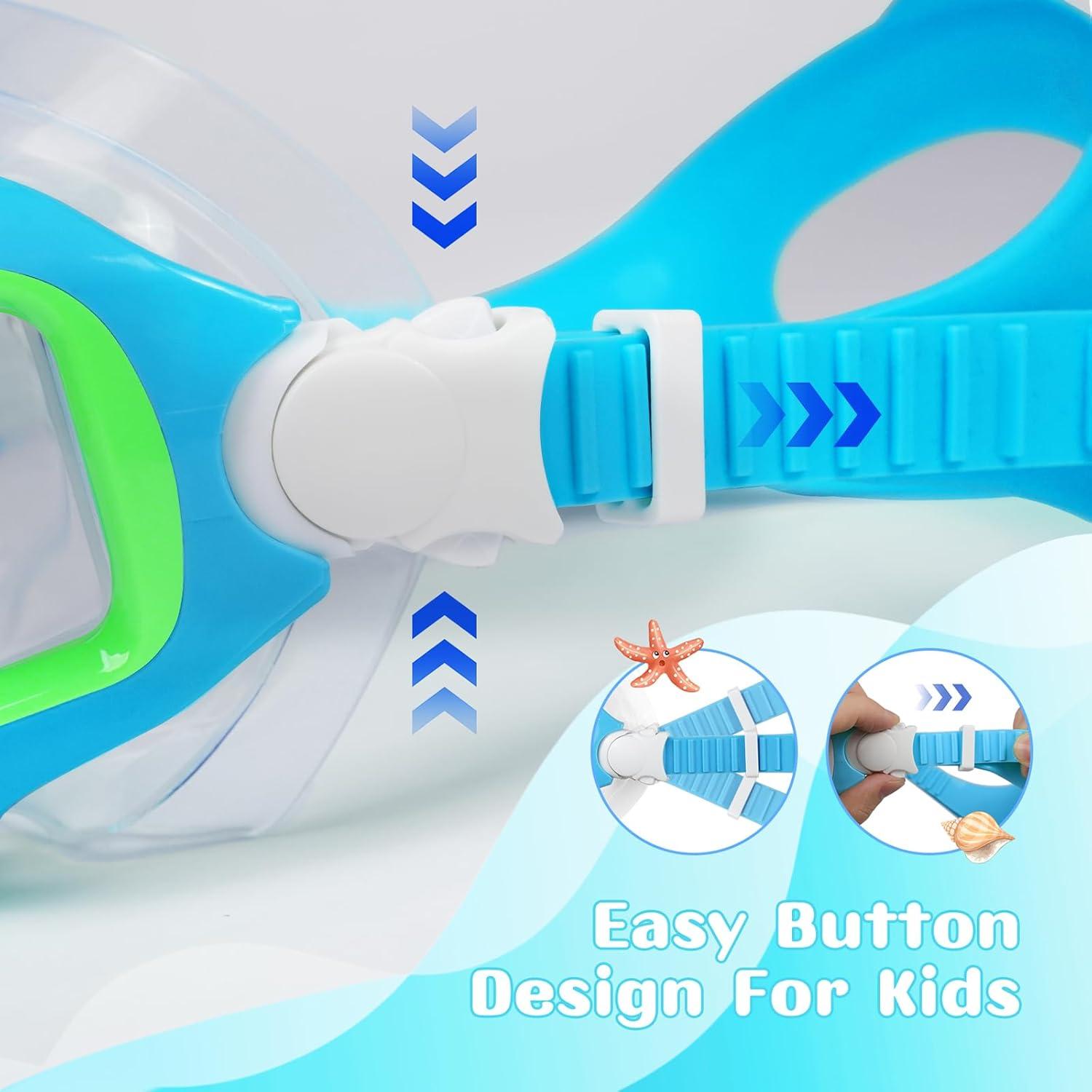 Gafas de Natación para Niños Keary 3 Ventanas Antiempañante