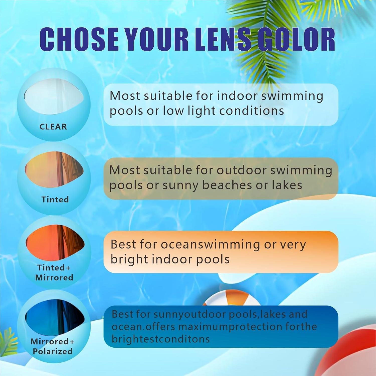 Gafas de Natación Longsail Polarizadas Antivaho UV Unisex