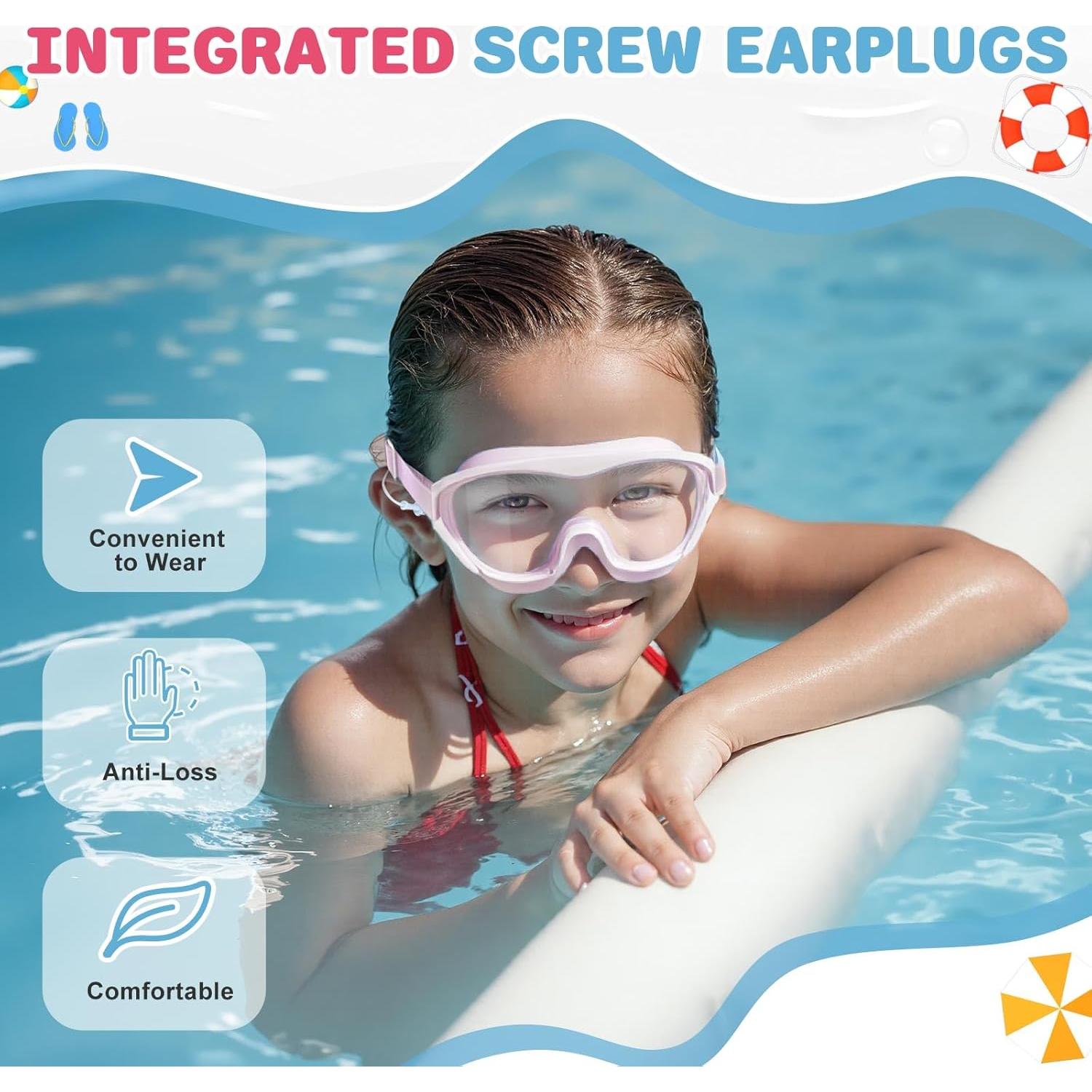 Gafas de natación para niños 10-15 años, anti-vaho y UV