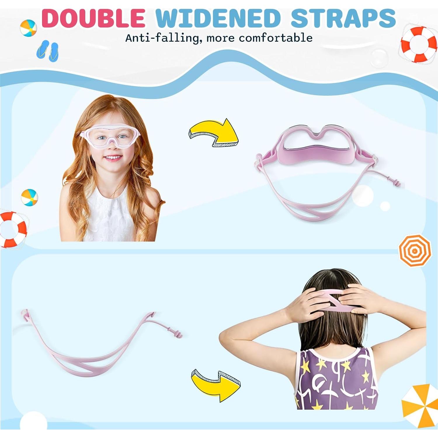 Gafas de natación para niños 10-15 años, anti-vaho y UV