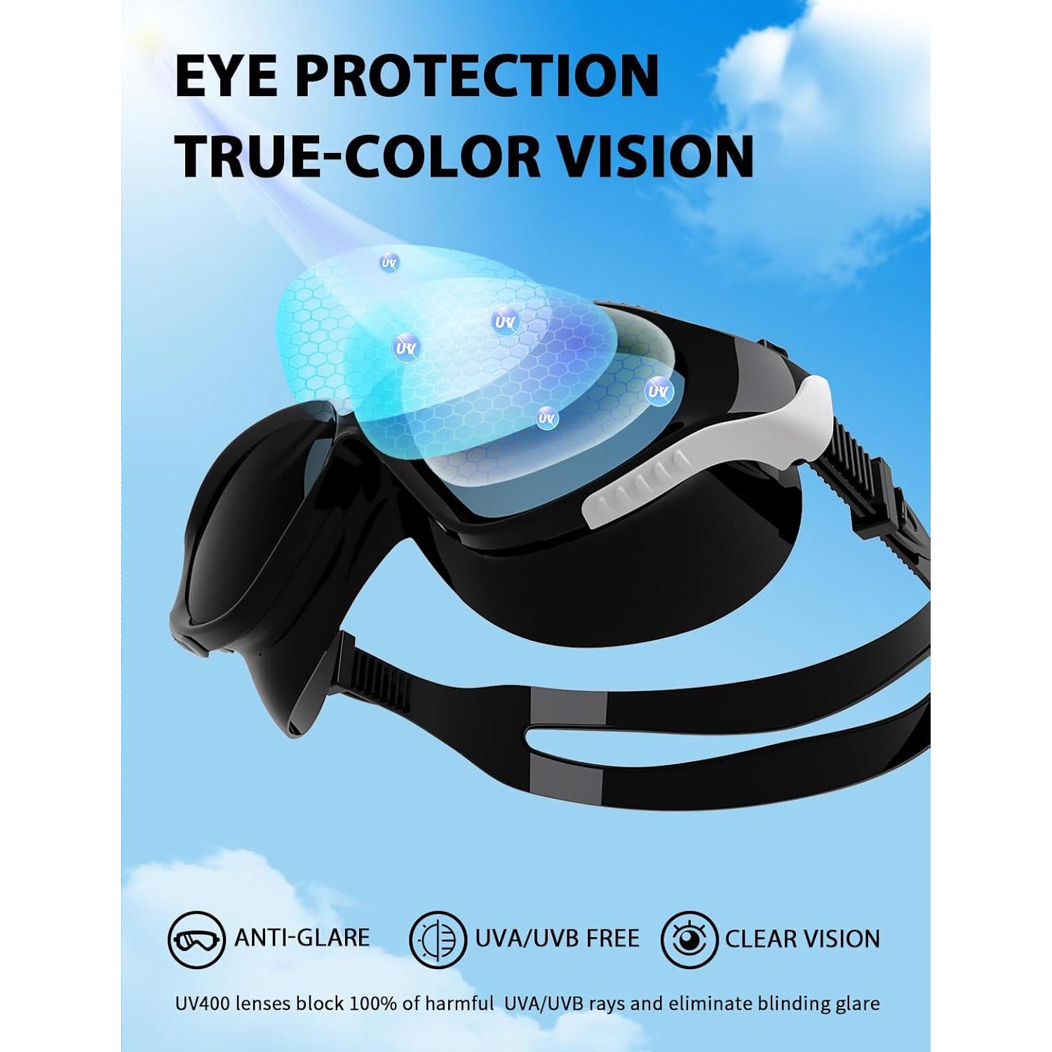 Gafas de Natación Siliwo 180° Panorámicas Adulto Silicona