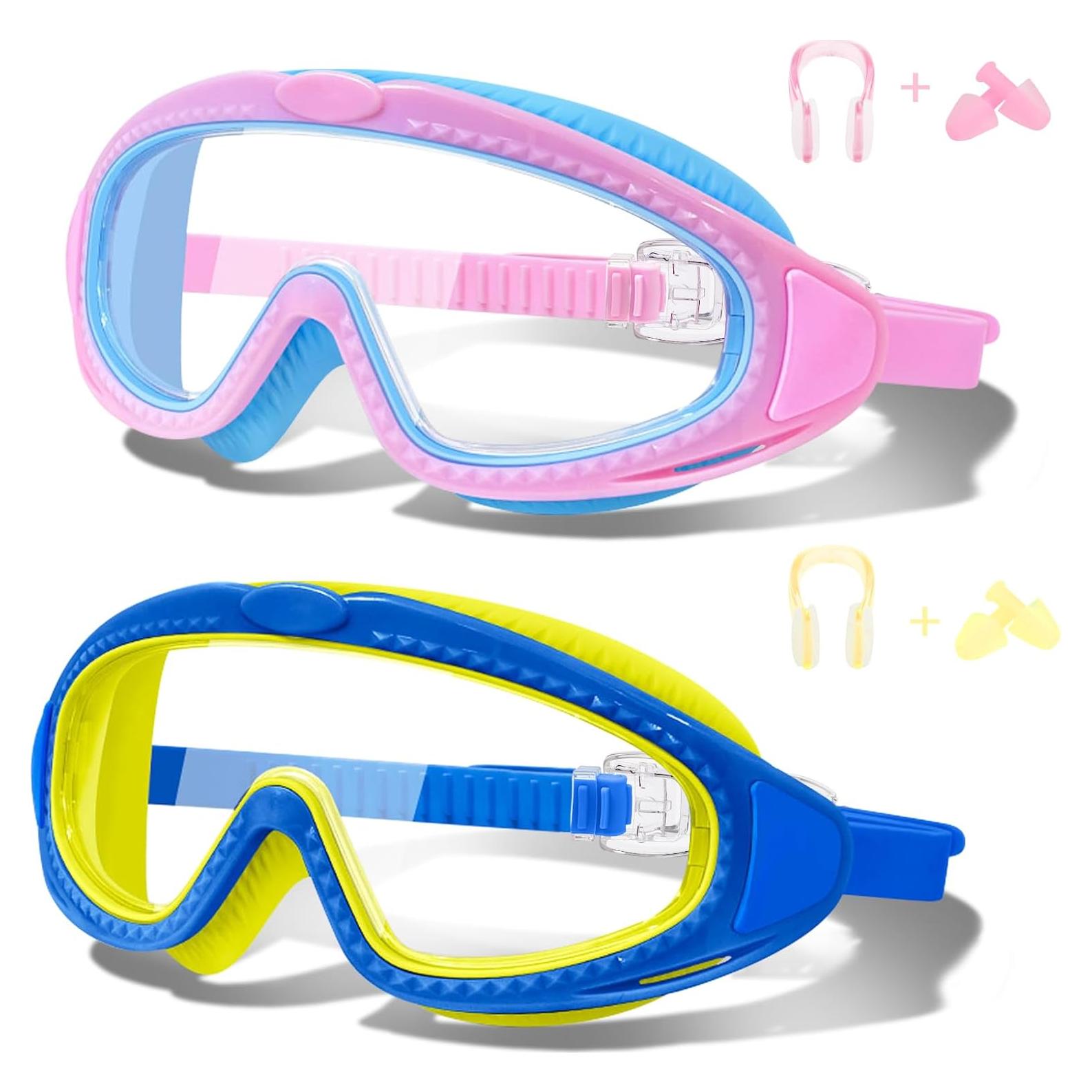 Gafas de Natación Antivaho para Niños 2 Piezas LYBHDAFA