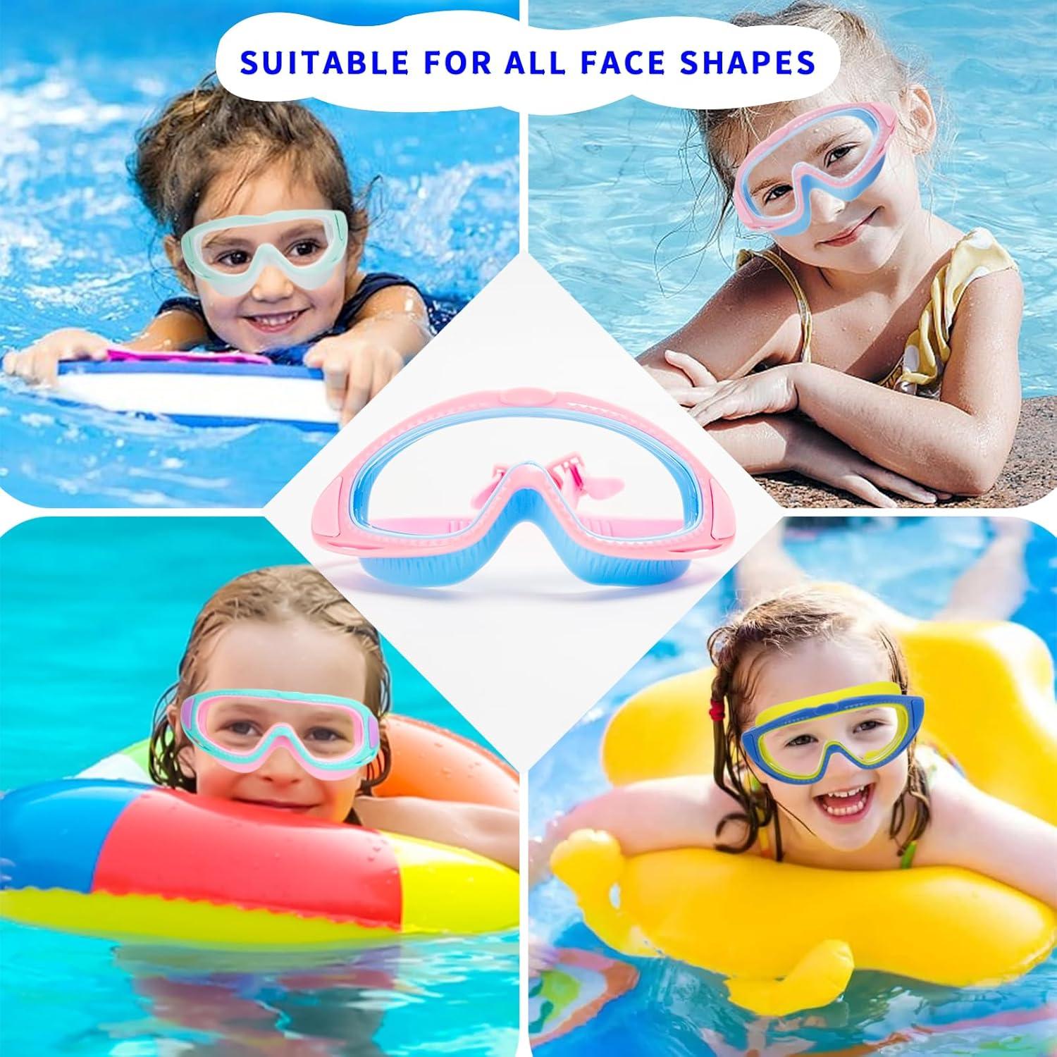 Gafas de Natación Antivaho para Niños 2 Piezas LYBHDAFA