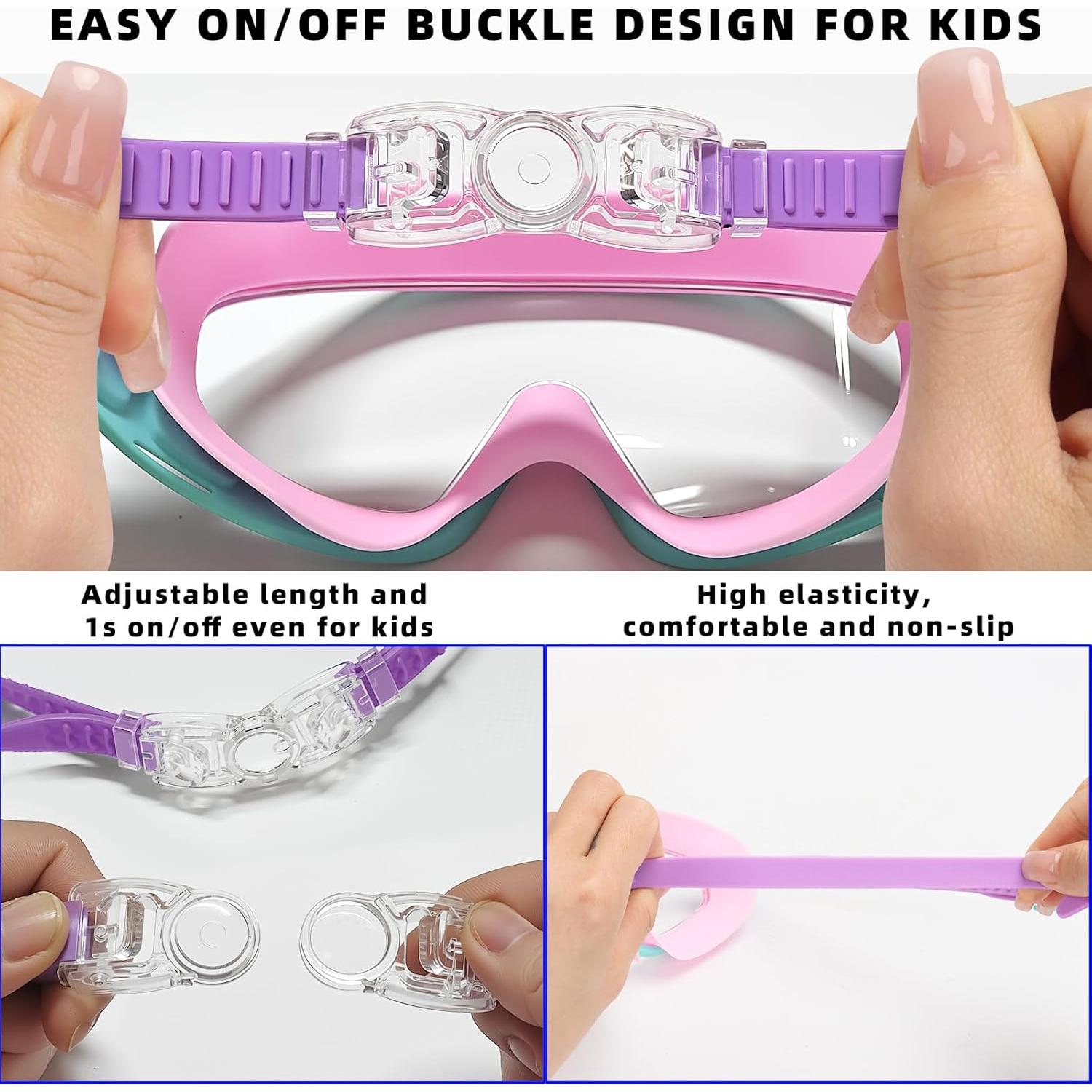 Gafas de Natación Antivaho para Niños 2 Piezas LYBHDAFA