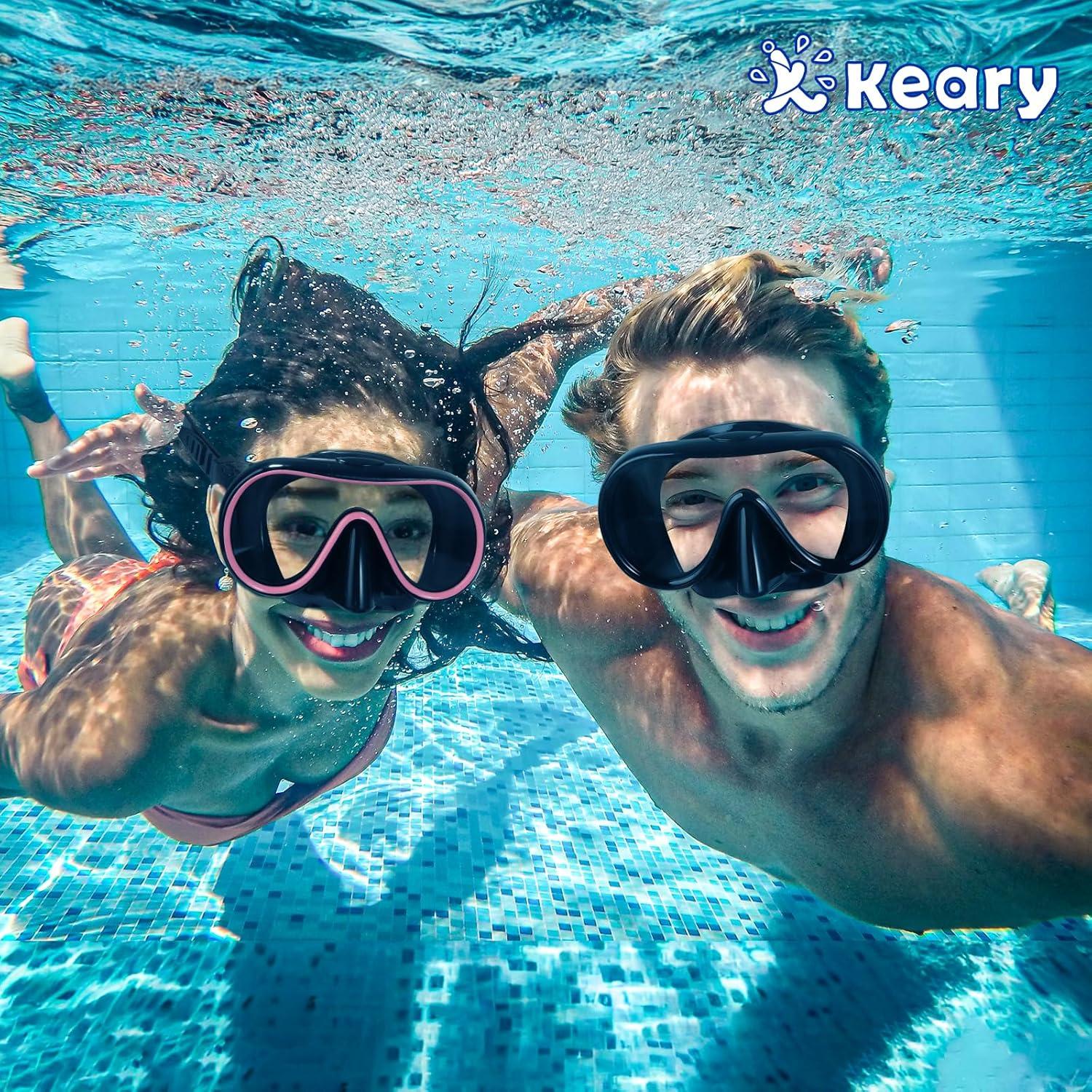 Gafas de natación Keary Adult Swim con cubierta nasal - Unisex
