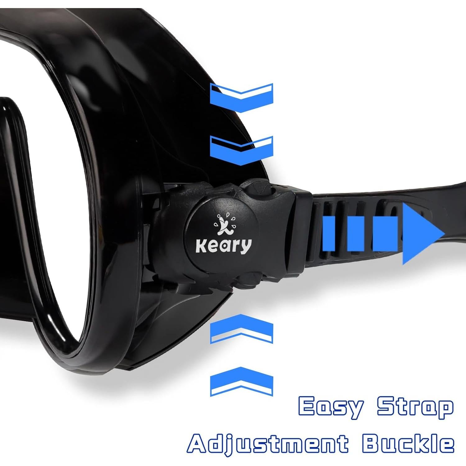 Gafas de natación Keary Adult Swim con cubierta nasal - Unisex