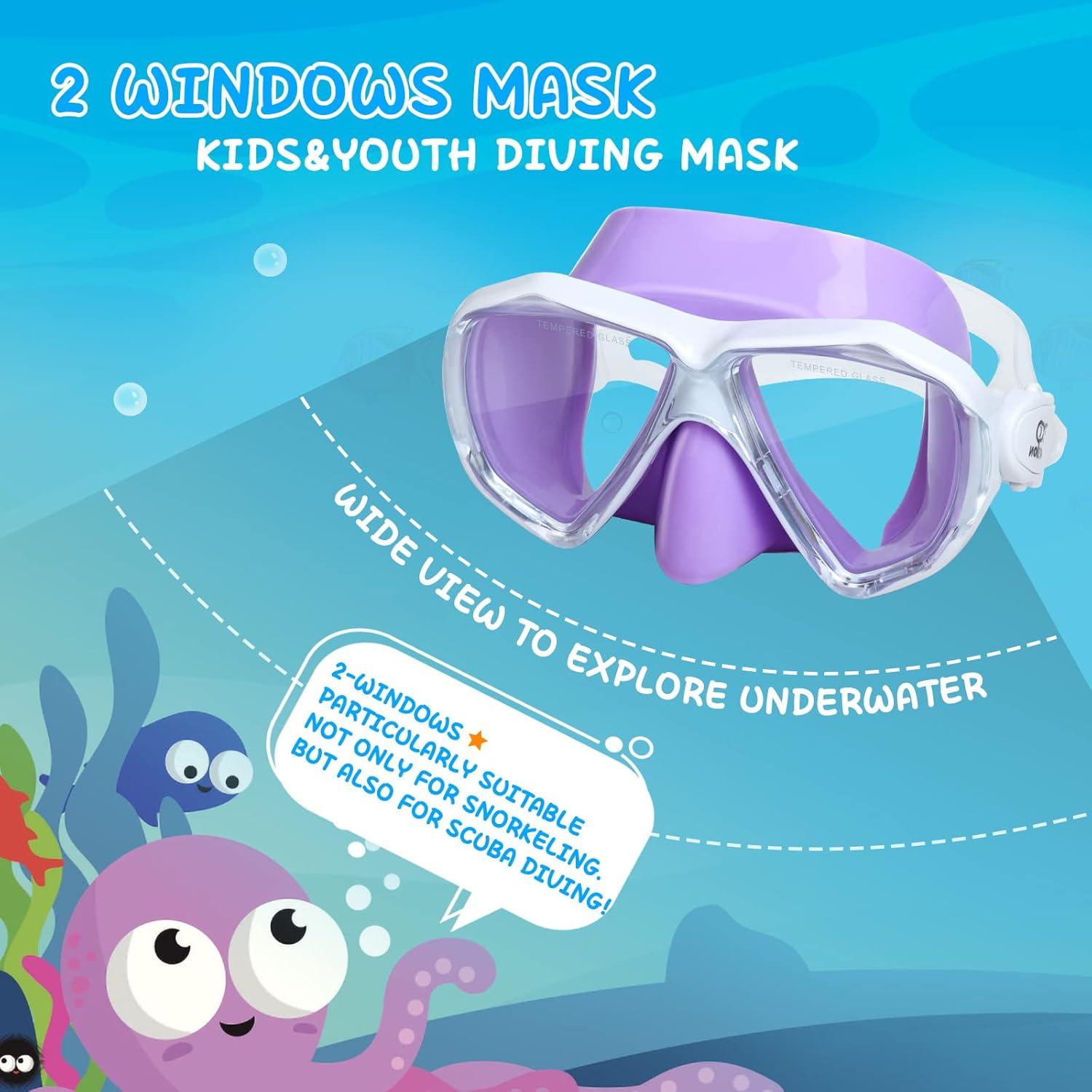 Máscara de Buceo para Niños EXP VISION EX-2700K Antivaho