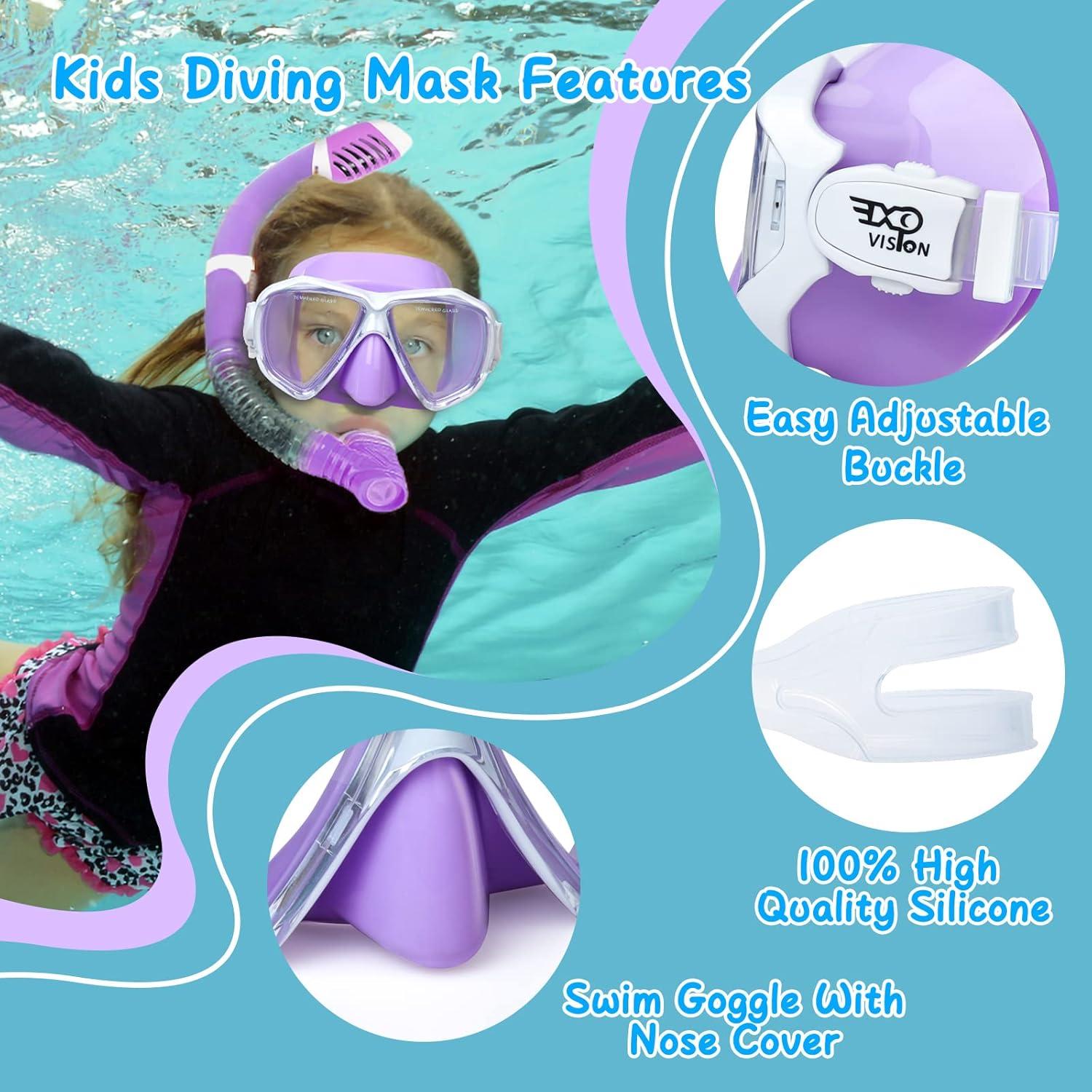 Máscara de Buceo para Niños EXP VISION EX-2700K Antivaho