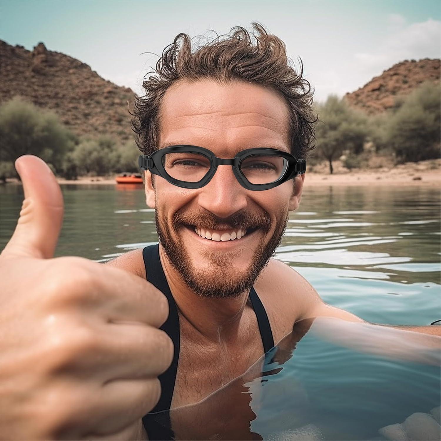 Gafas de natación W2 ZABERT para adultos, UV400, antiempañante