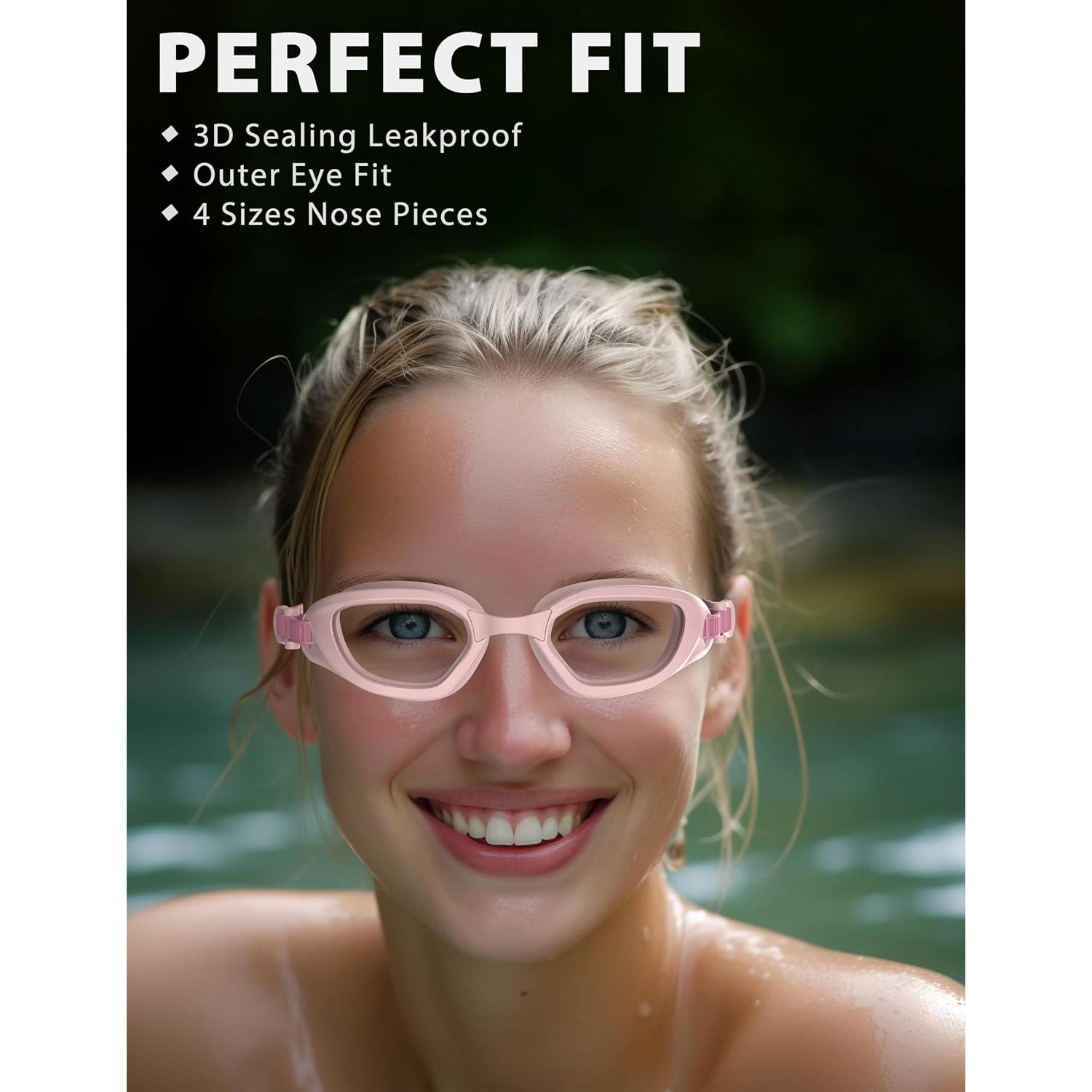 Gafas de natación W2 ZABERT para adultos, UV400, antiempañante