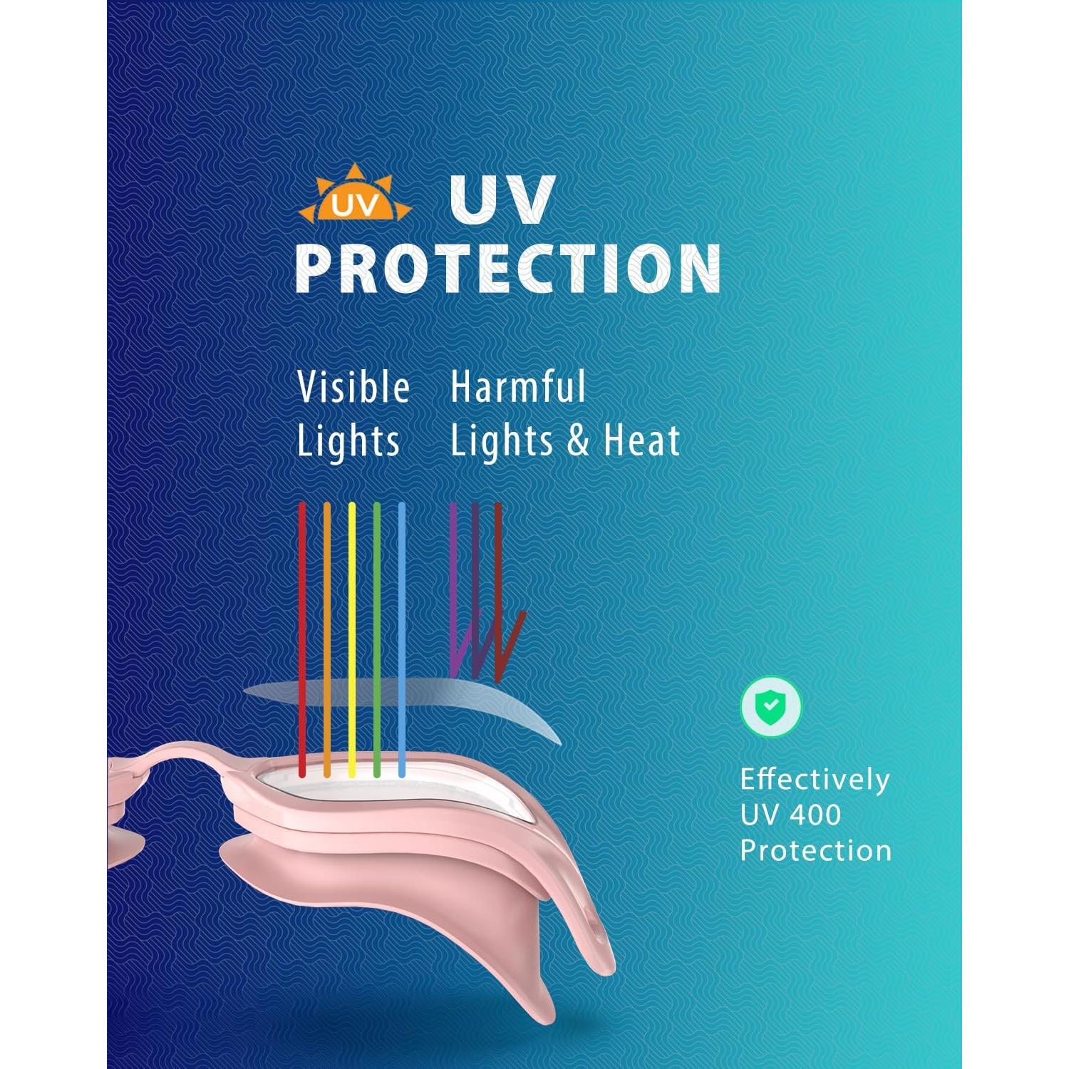 Gafas de natación W2 ZABERT para adultos, UV400, antiempañante