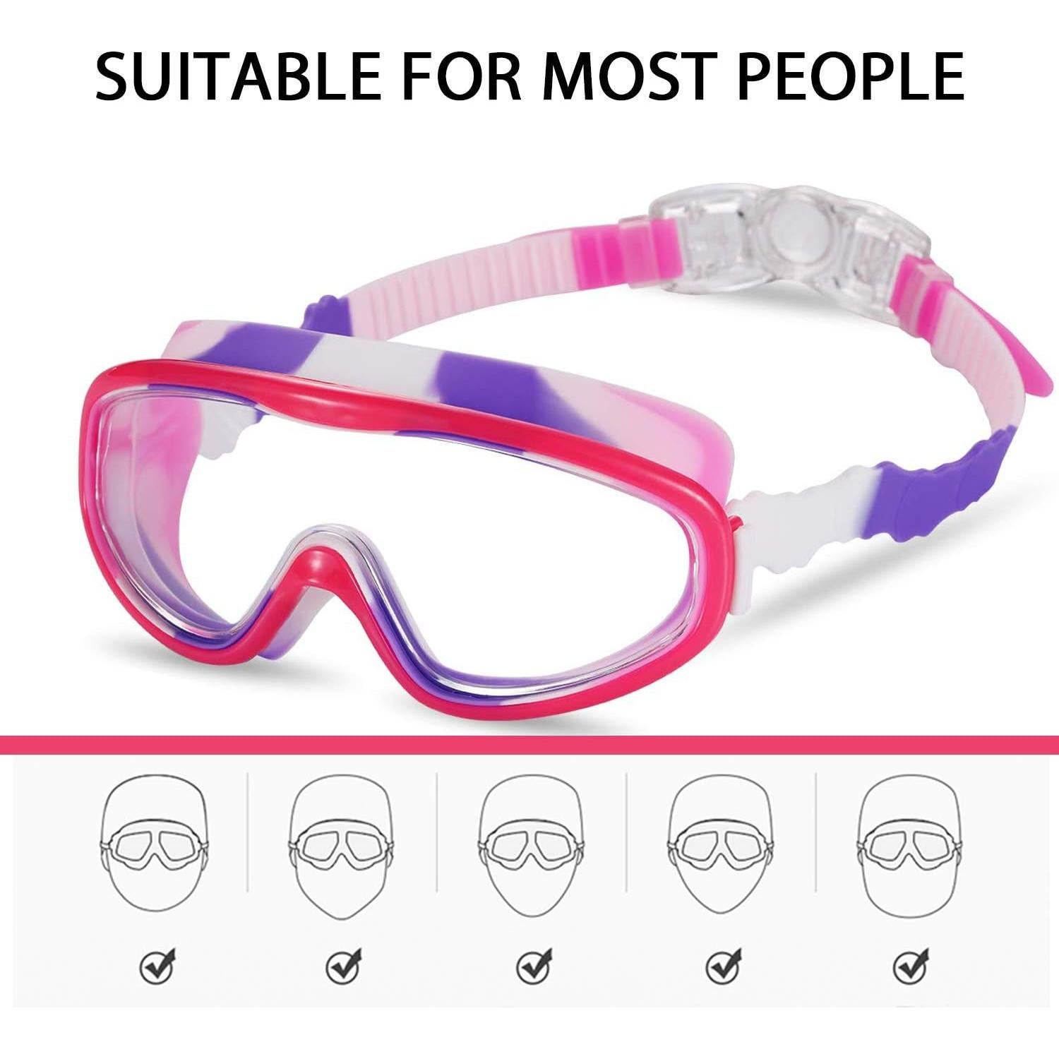 Paquete de 2 Gafas de Natación Yizerel para Niños 3-15 Años