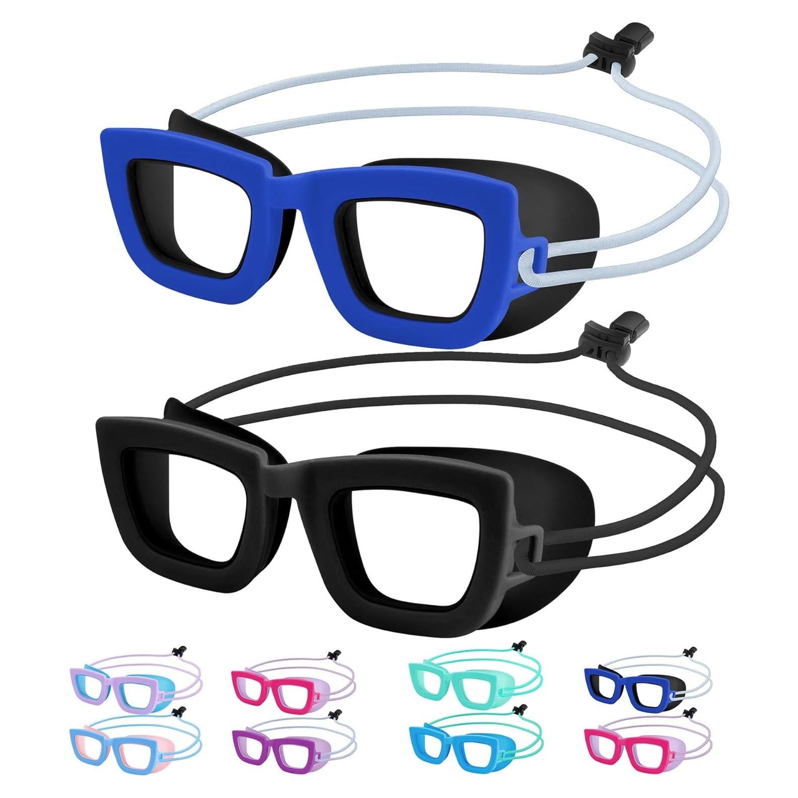 Gafas de Natación Vvinca Kids, 2 Paquetes, Anti-vaho UV, 3-10 Años