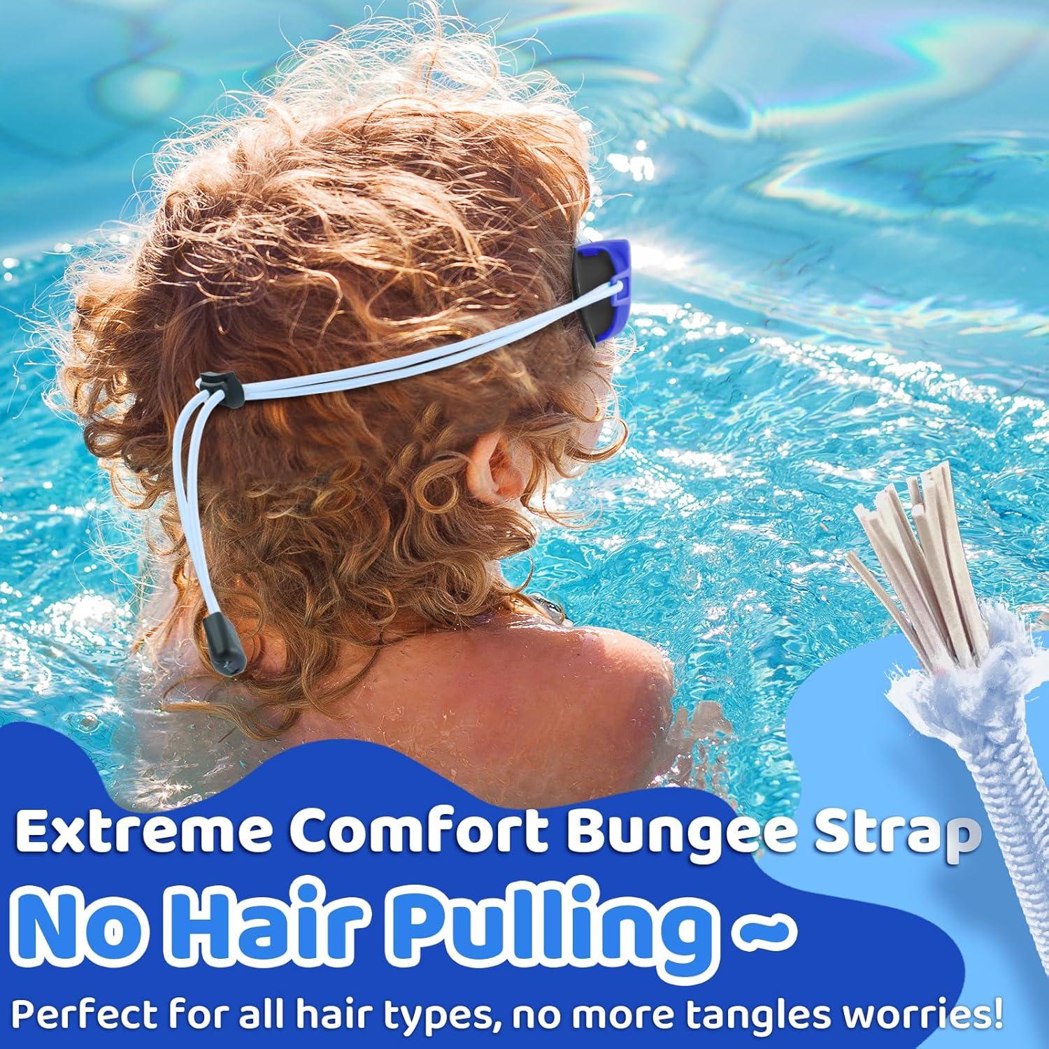 Gafas de Natación Vvinca Kids, 2 Paquetes, Anti-vaho UV, 3-10 Años