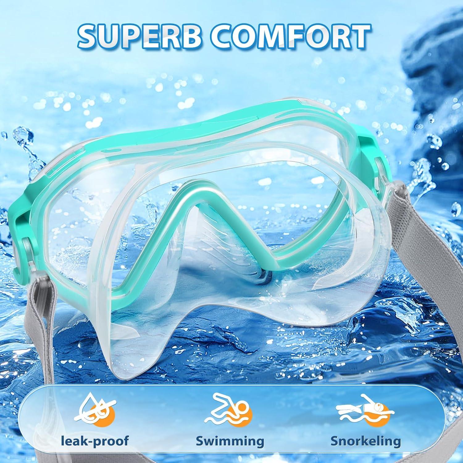 Gafas de Natación Supertrip QS010 con Cubierta Nasal y Correa Ajustable