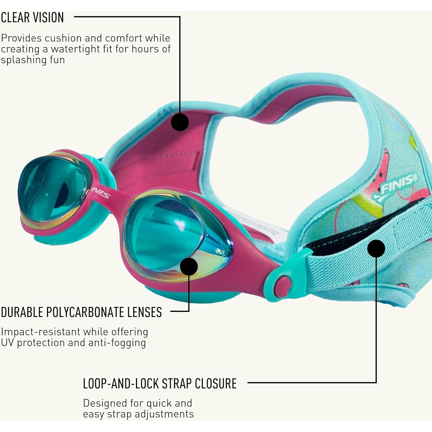 Gafas de natación FINIS DragonFly para niños 3-6 años UV