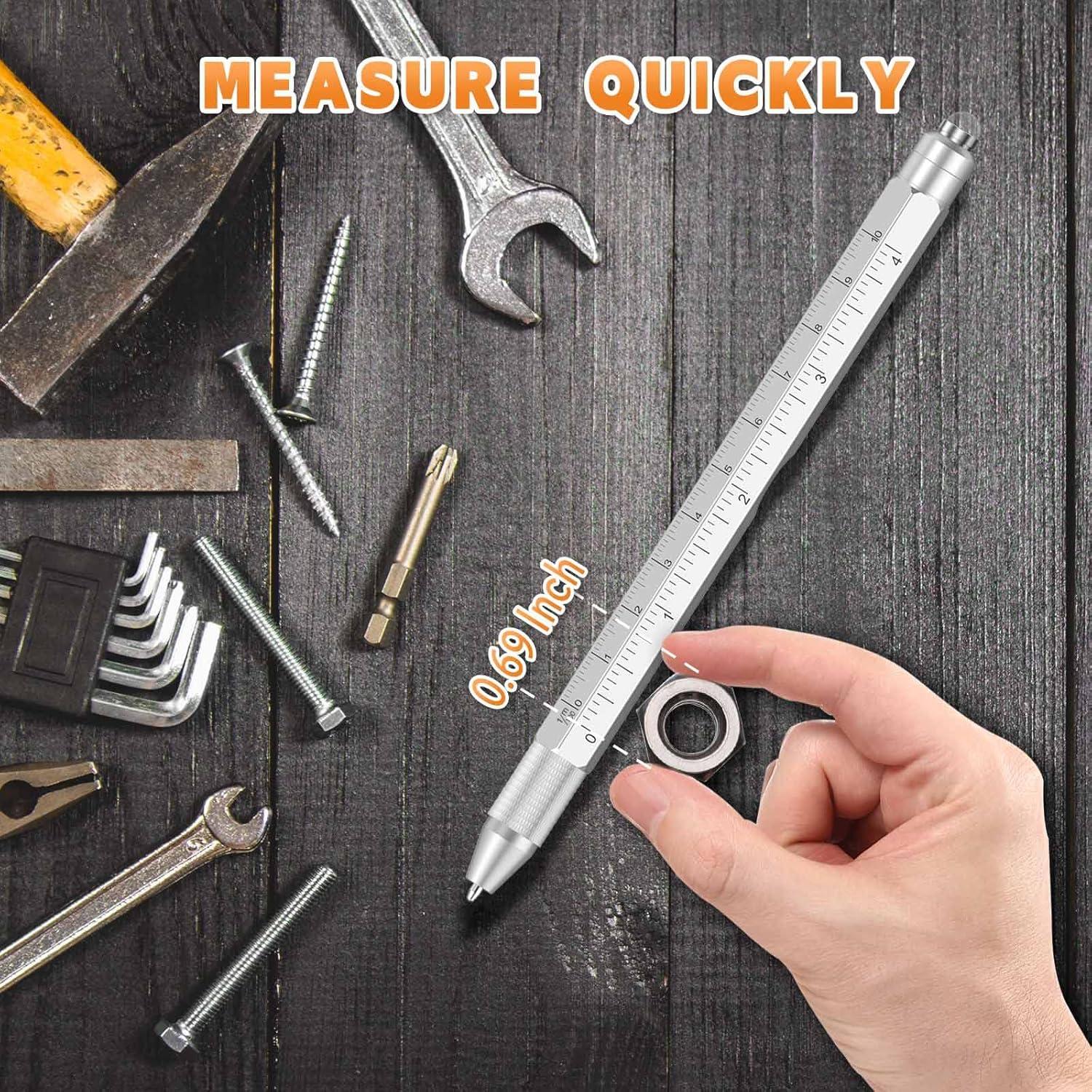 Bolígrafo Multiherramienta 9 en 1 WERMARS Plata