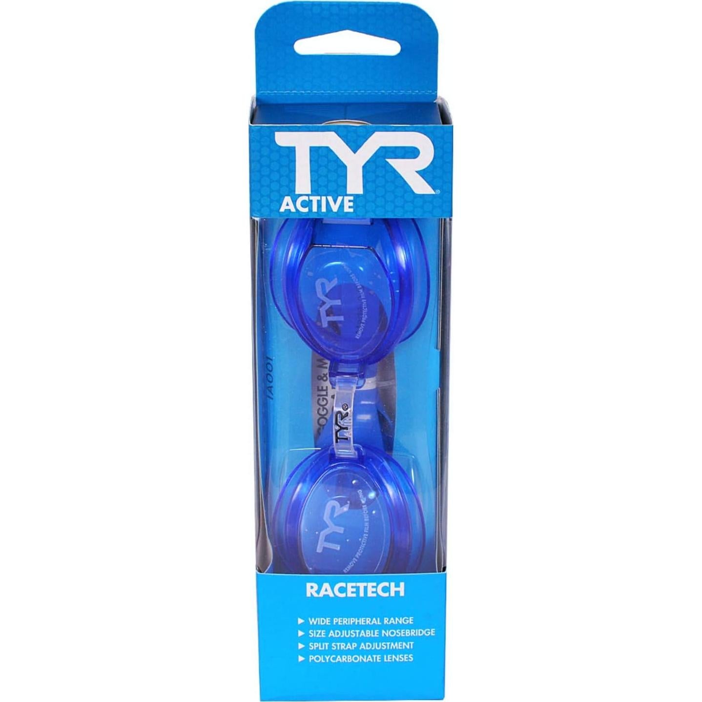 Gafas de Rendimiento Racetech TYR Azul - Lente Policarbonato
