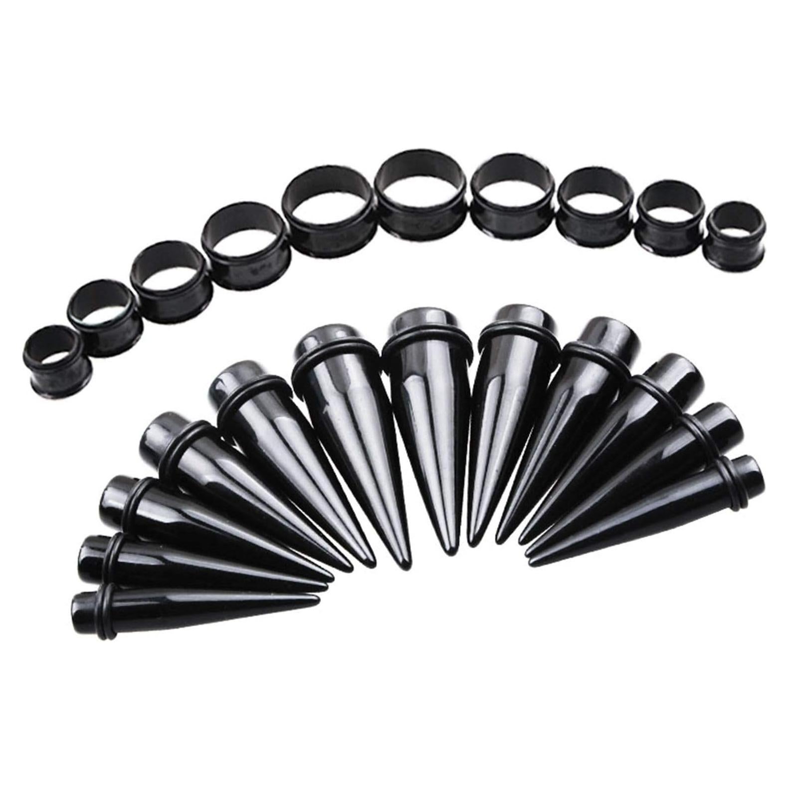 Kit de Estiramiento 24 Piezas TOPBRIGHT Acrílico y Acero 00G-20mm