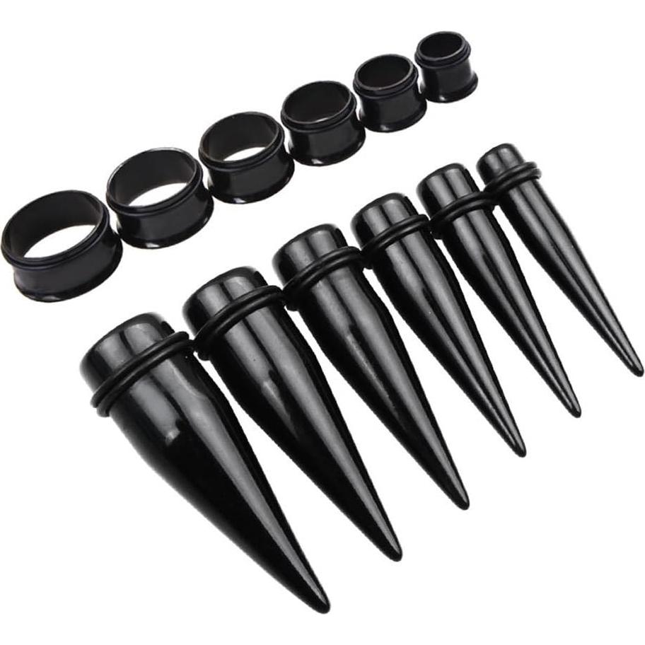 Kit de Estiramiento 24 Piezas TOPBRIGHT Acrílico y Acero 00G-20mm