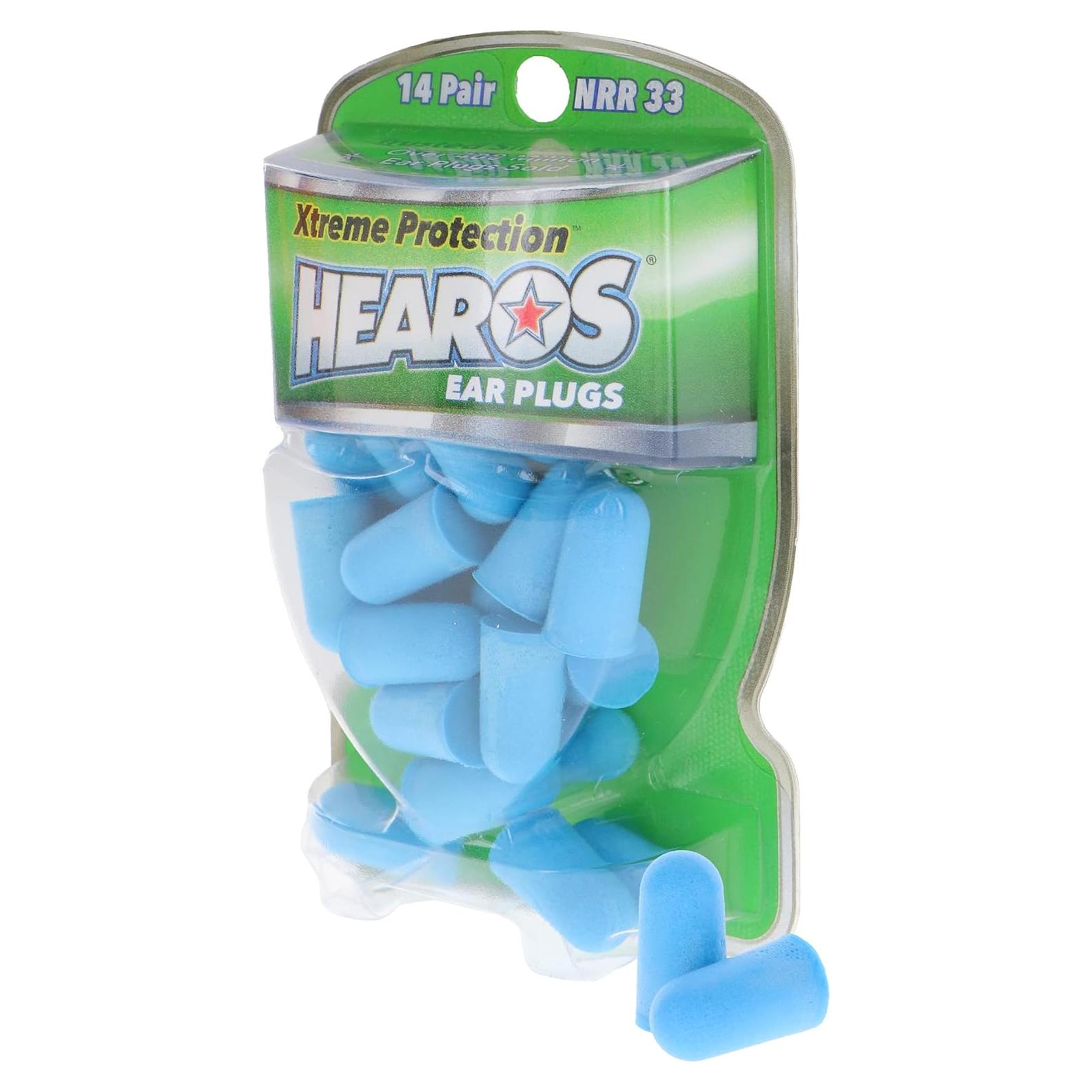 Tapones para Oídos HEAROS Xtreme - 14 Pares NRR 33