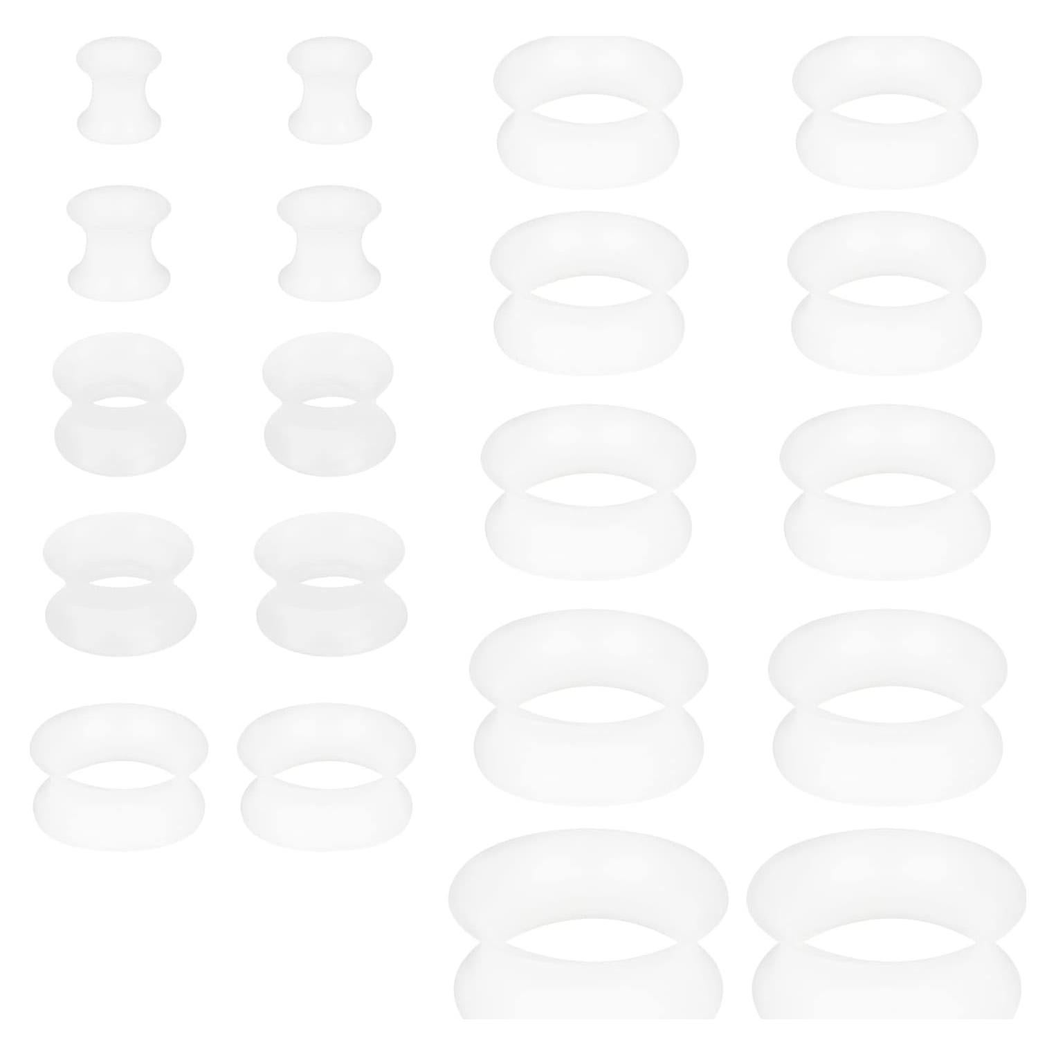 Kit de Expansores de Silicona Yaalozei 10 Pares 4mm a 20mm