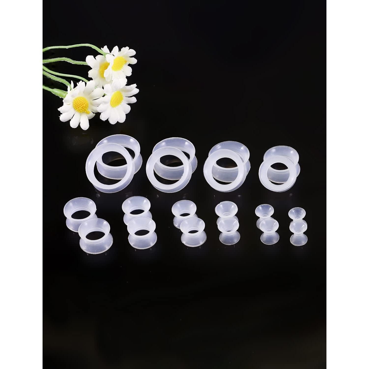 Kit de Expansores de Silicona Yaalozei 10 Pares 4mm a 20mm