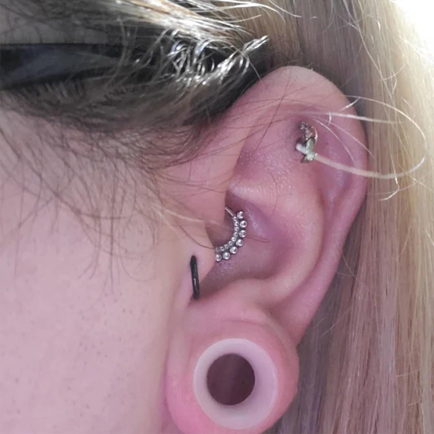 Kit de Expansores de Silicona Yaalozei 10 Pares 4mm a 20mm