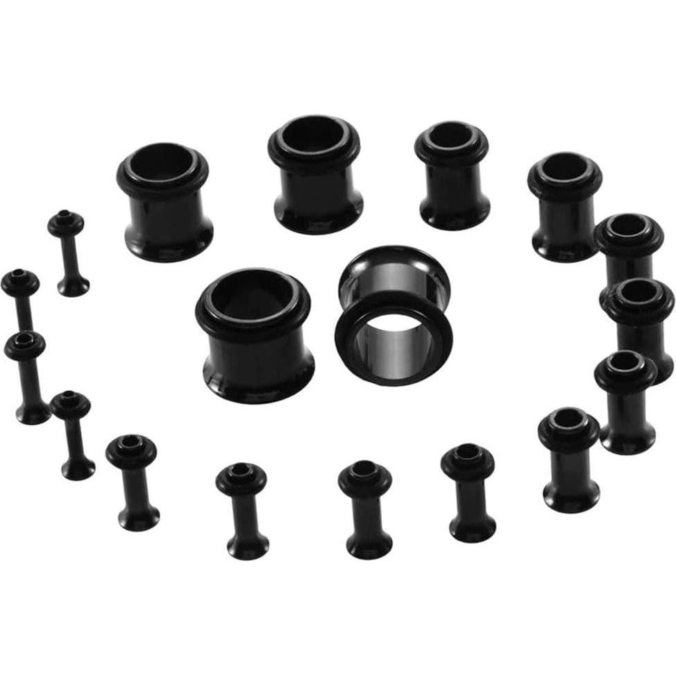 Kit de Tapones para Oídos KUBOOZ Acero Inoxidable 9 Pares 14G-00G