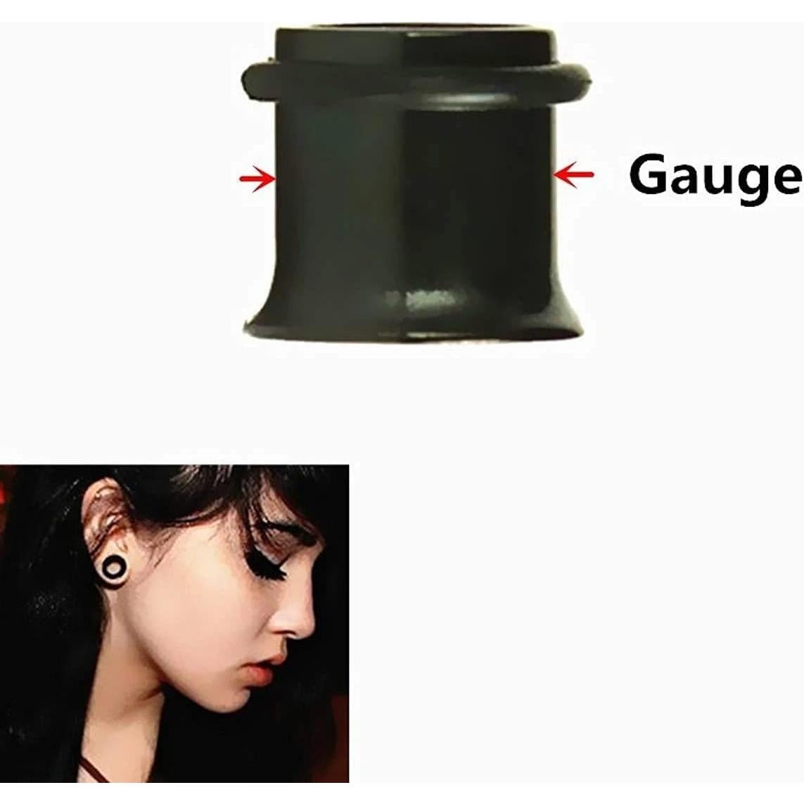 Kit de Tapones para Oídos KUBOOZ Acero Inoxidable 9 Pares 14G-00G