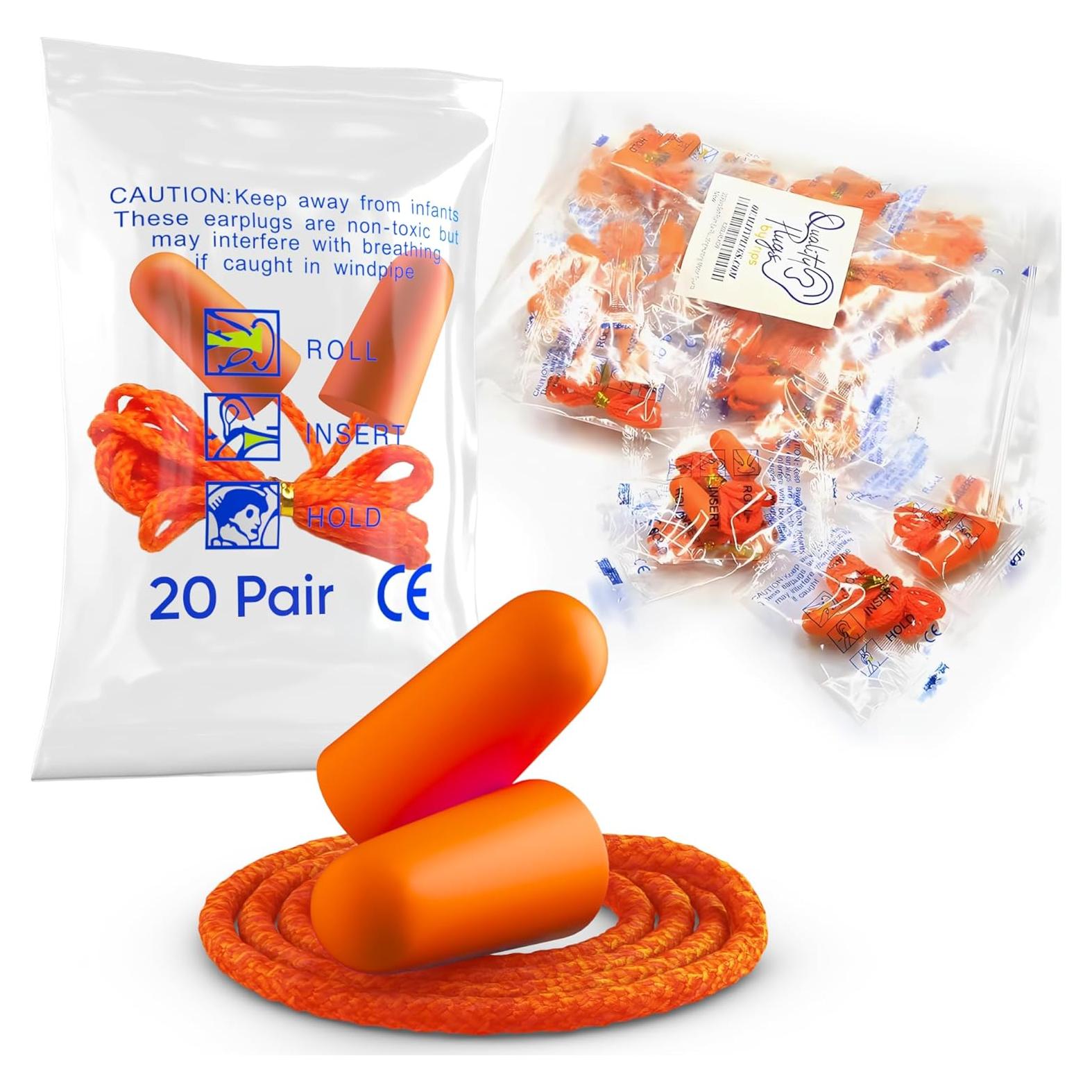 20 Pares de Tapones de Espuma Quality Plugs - Cancelación 32dB