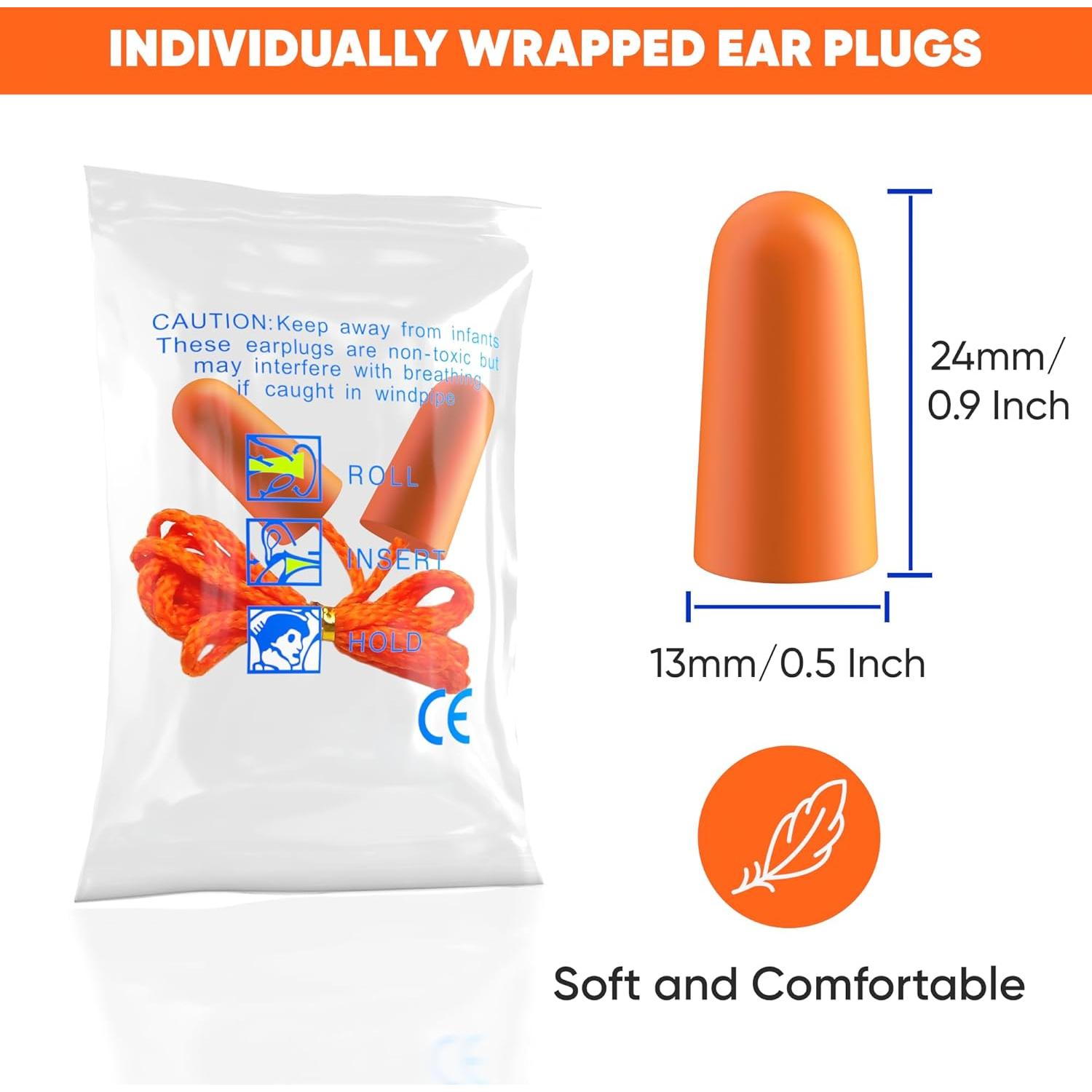 20 Pares de Tapones de Espuma Quality Plugs - Cancelación 32dB