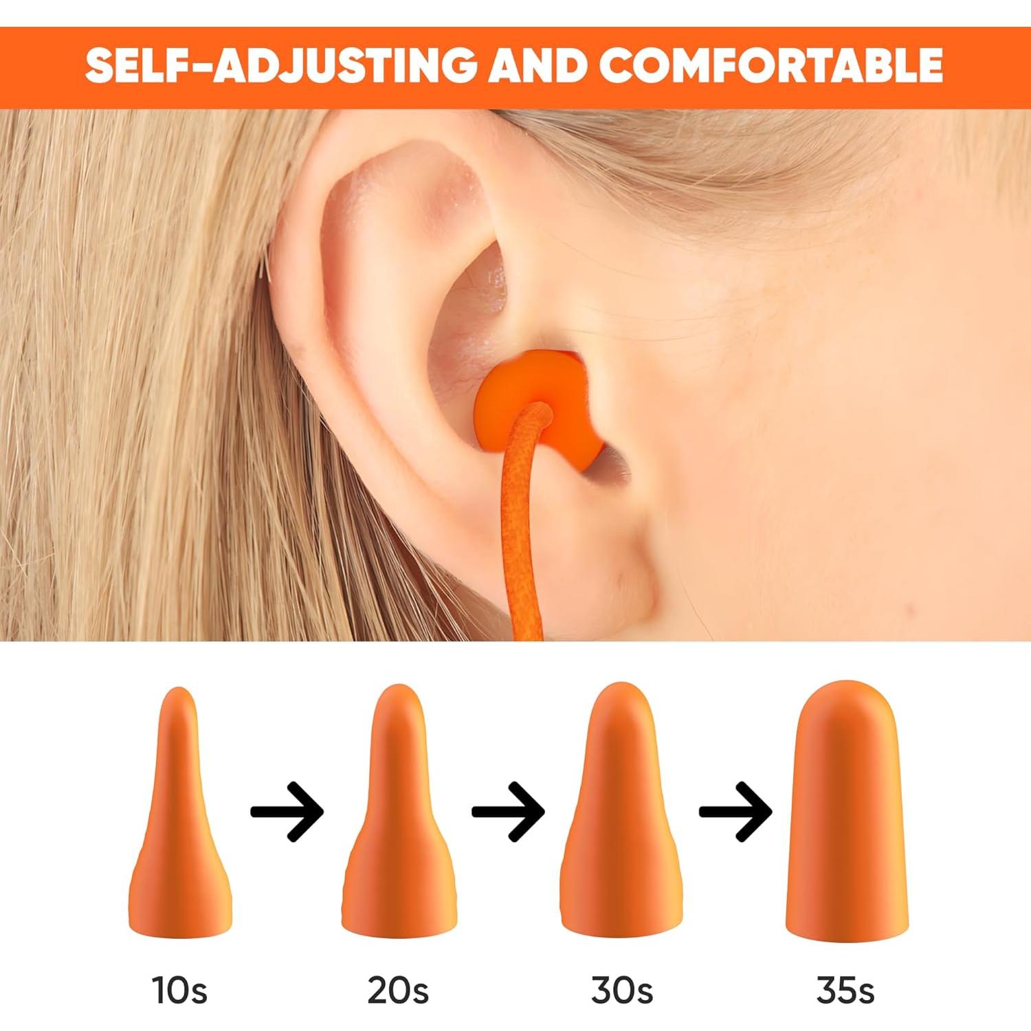 20 Pares de Tapones de Espuma Quality Plugs - Cancelación 32dB