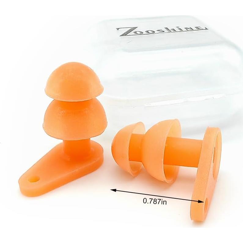 6 Tapones para Oídos de Silicona BRBD para Niños Multicolor